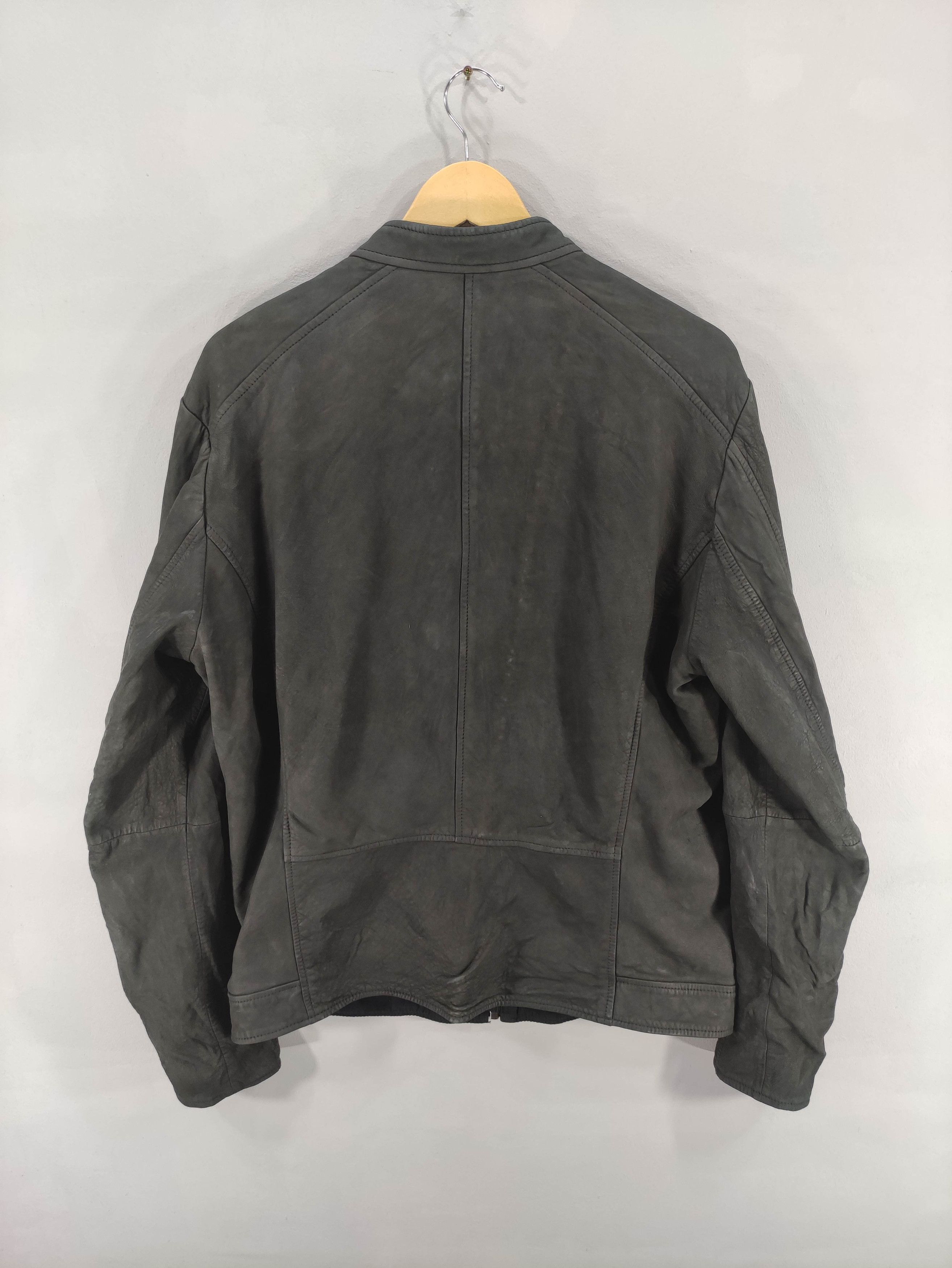Hugo Boss Vintage Hugo Boss Sheepskin Leather Jacket Zipper Size US L / EU 52-54 / 3 - 15 Thumbnail
