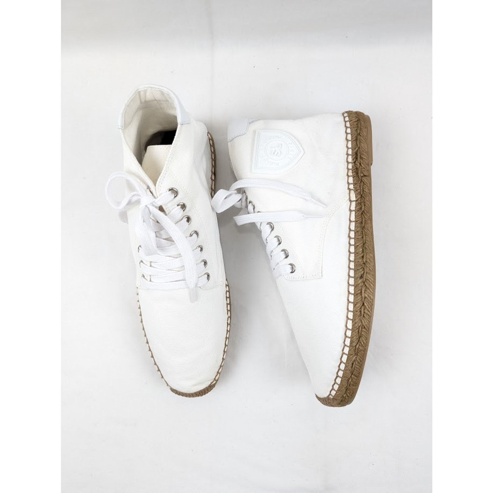 Saint Laurent Paris o1rshd1 Damon High-Top Sneakers in Off-White/Blanc Opti Size US 12 / EU 45 - 16 Thumbnail