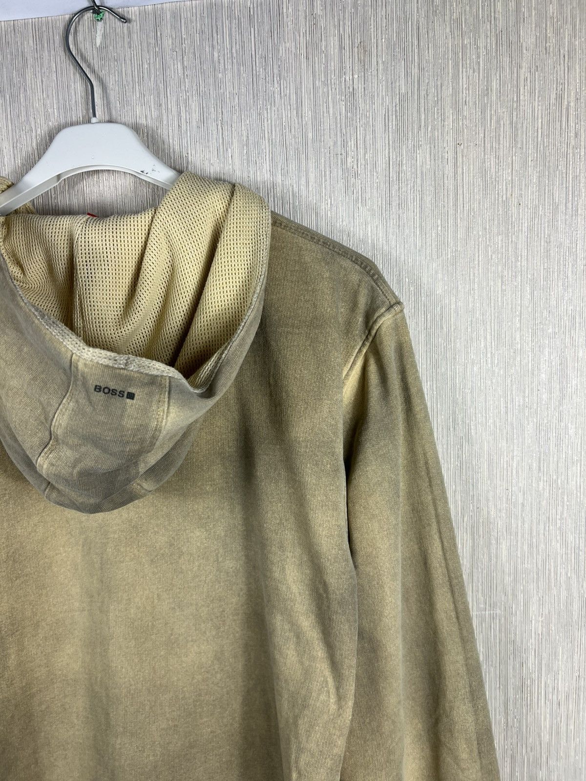 Hugo Boss Vintage Hugo Boss y2k dusty burned thermal zip basic hoodie Size US L / EU 52-54 / 3 - 16 Thumbnail