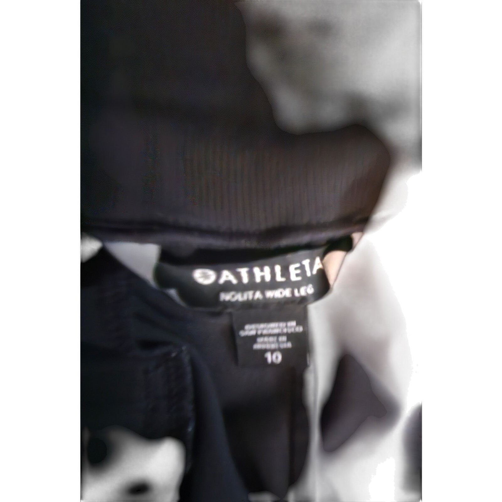 Athleta Athleta Black Wide Leg Yoga Pants | Size 10 | Flow & Comfort Size 32" / US 10 / IT 46 - 4 Thumbnail
