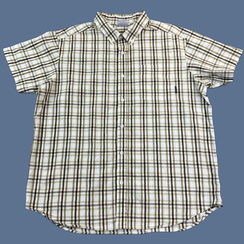 Vintage Columbia Rapid Rivers II Shirt Mens XL Green Plaid Short Sleeve Hiking Outdoor Jacket Style Button-Down Shirt Size US XL / EU 56 / 4 - 1 Thumbnail