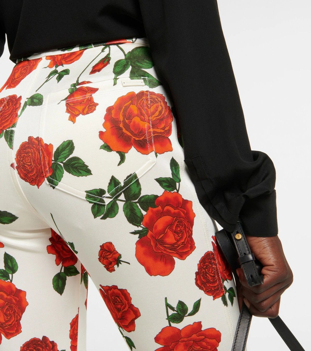 Saint Laurent Paris o1y0126 Floral Sweatpant in Multicolor Size 28" / US 6 / IT 42 - 3 Thumbnail
