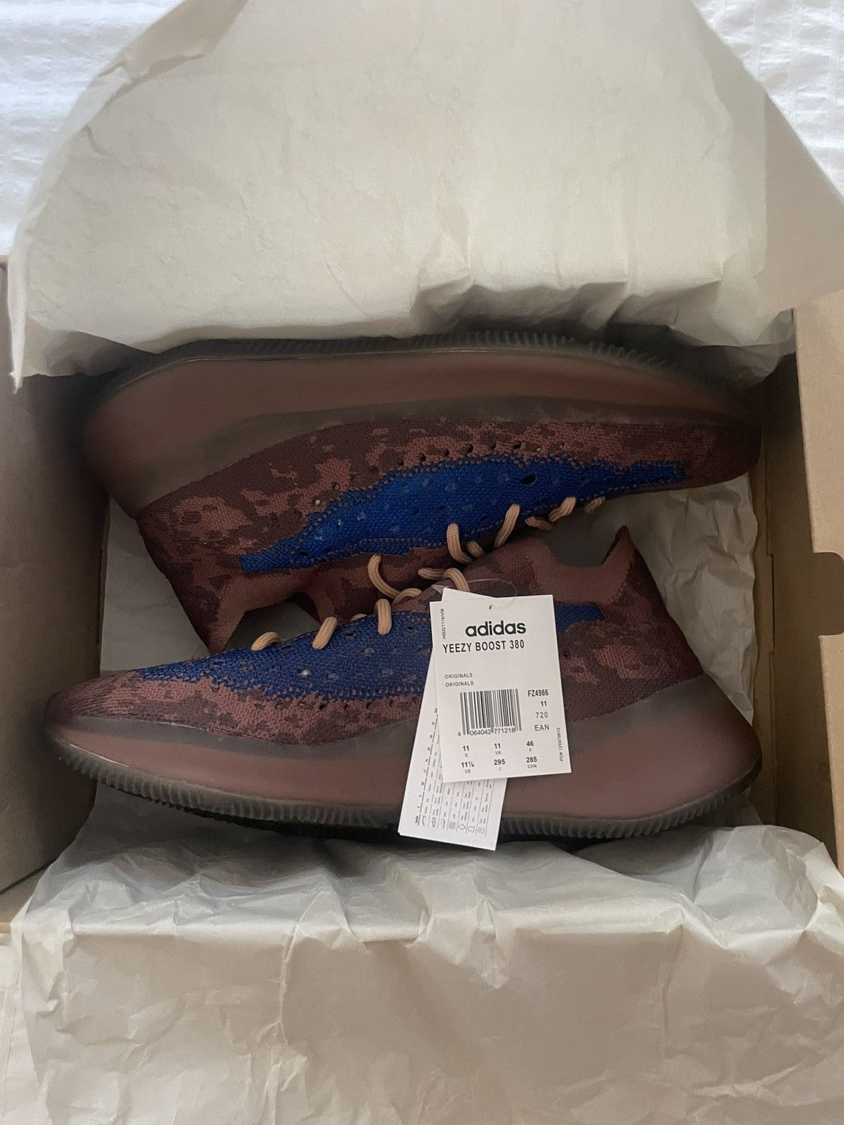 Adidas × Kanye West Yeezy Boost 380 Azure Size US 11.5 / EU 44-45 - 1 Thumbnail
