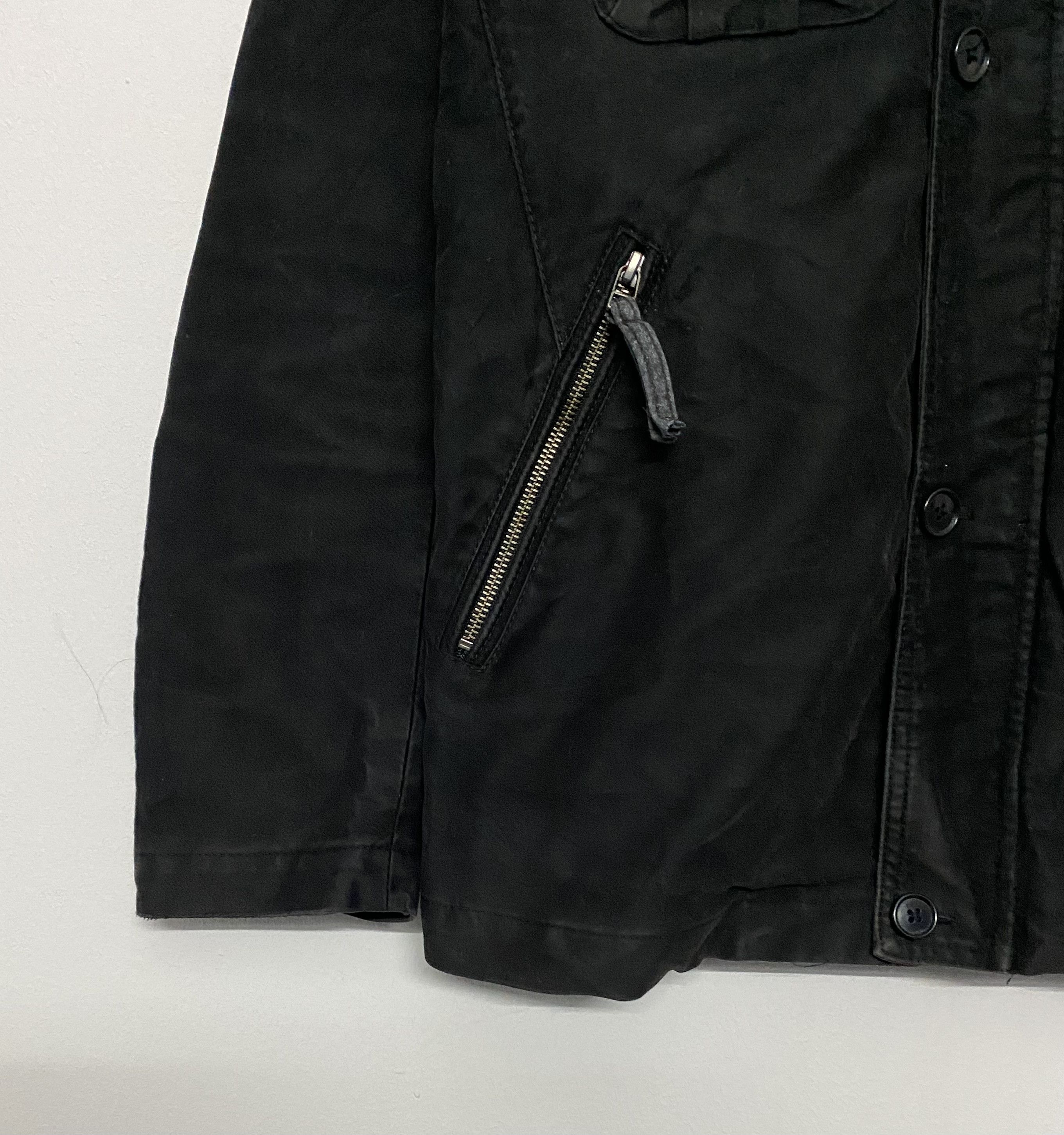 Melrose MEN'S MELROSE Tactical Black Field Jacket M-65 Style Size US S / EU 44-46 / 1 - 7 Thumbnail