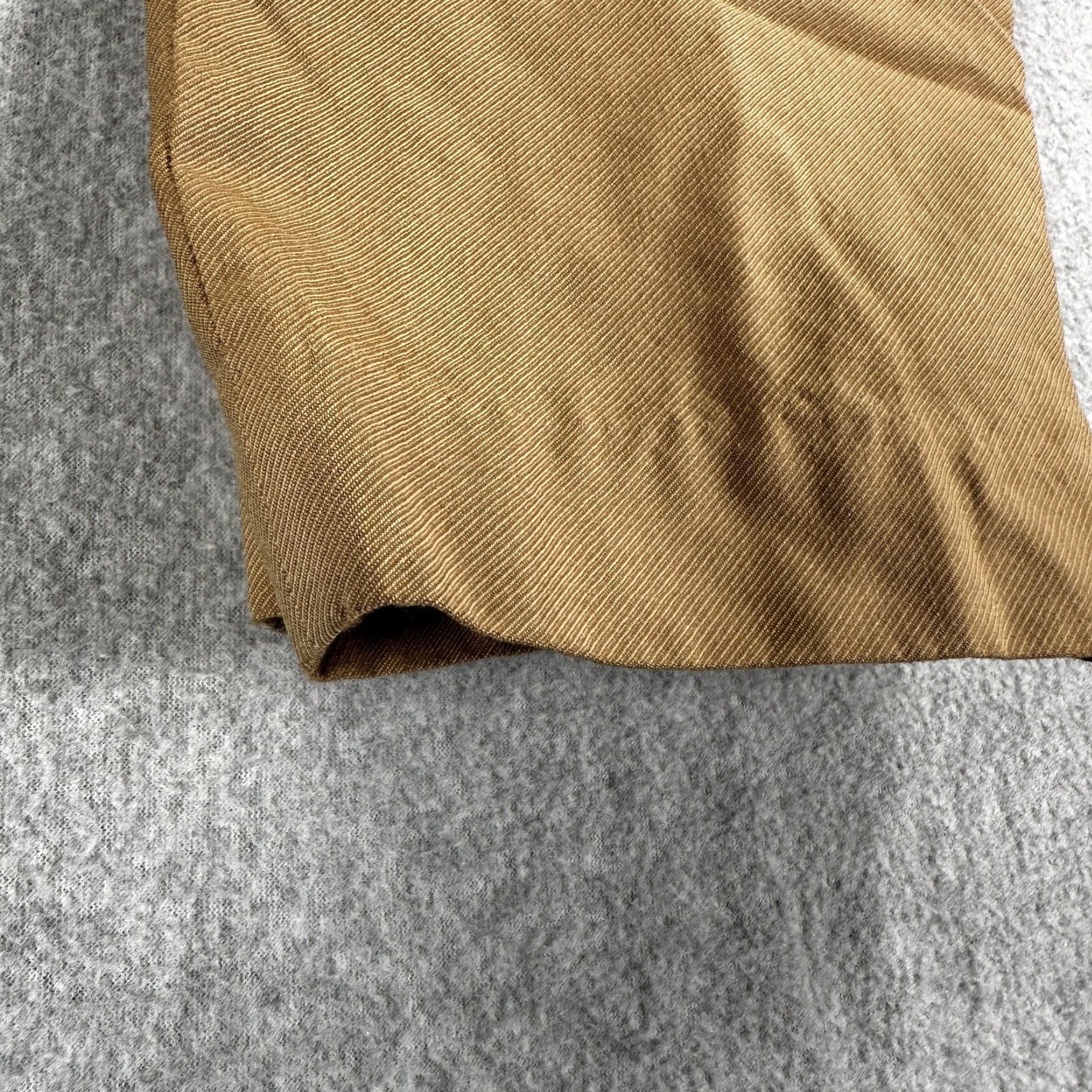 Canali Canali Dress Pants Mens 34x23 100% Wool Brown Flat Front Straight Leg Trousers Size US 34 / EU 50 - 6 Thumbnail
