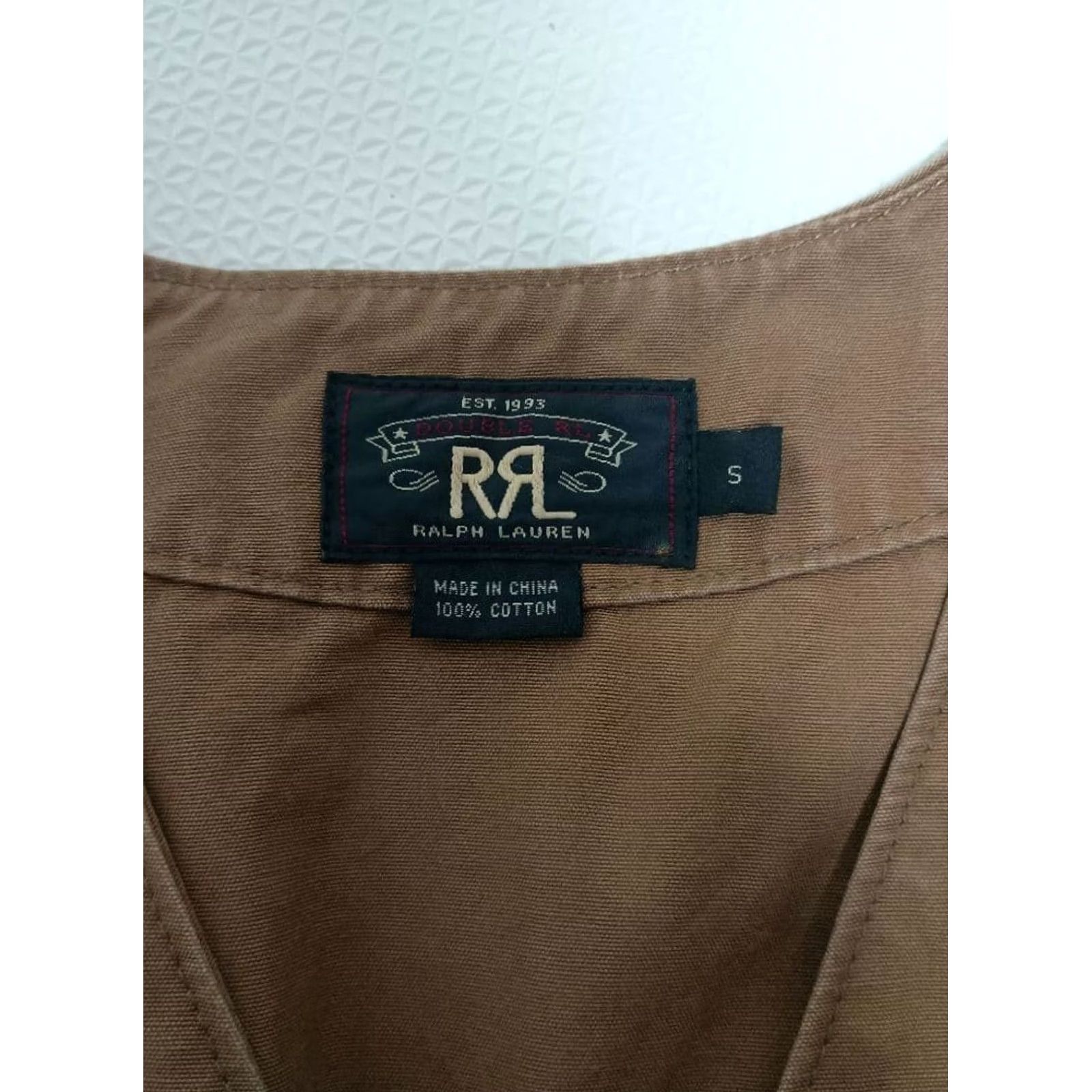 Ralph Lauren RRL RALPH LAUREN Vest Size S Brown Cotton Work Casual Solid Outer Men's USED Size US S / EU 44-46 / 1 - 5 Thumbnail