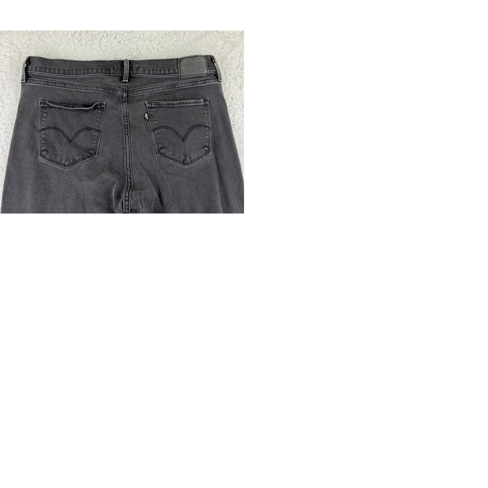 Levi's Levi's Jeans Women 31 Black Denim Slim Mid Rise 31x27 5-Pocket Cotton Stretch Size 24" / US 00 / IT 34 - 10 Thumbnail
