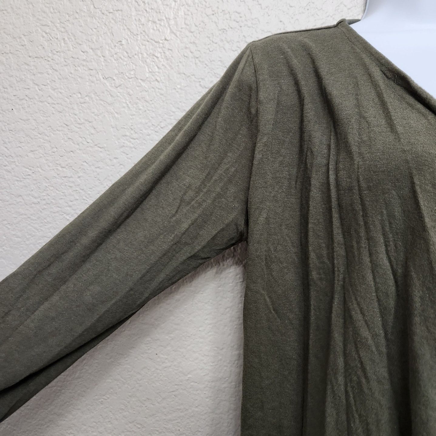 Other Liz Claiborne Green Pointed Draped Front Cardigan Sweater M Size M / US 6-8 / IT 42-44 - 2 Thumbnail