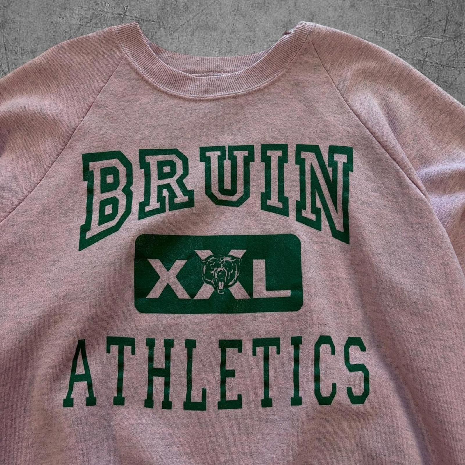 Vintage Vintage 80s Bruin Athletics Pink Crewneck Size US XL / EU 56 / 4 - 3 Thumbnail