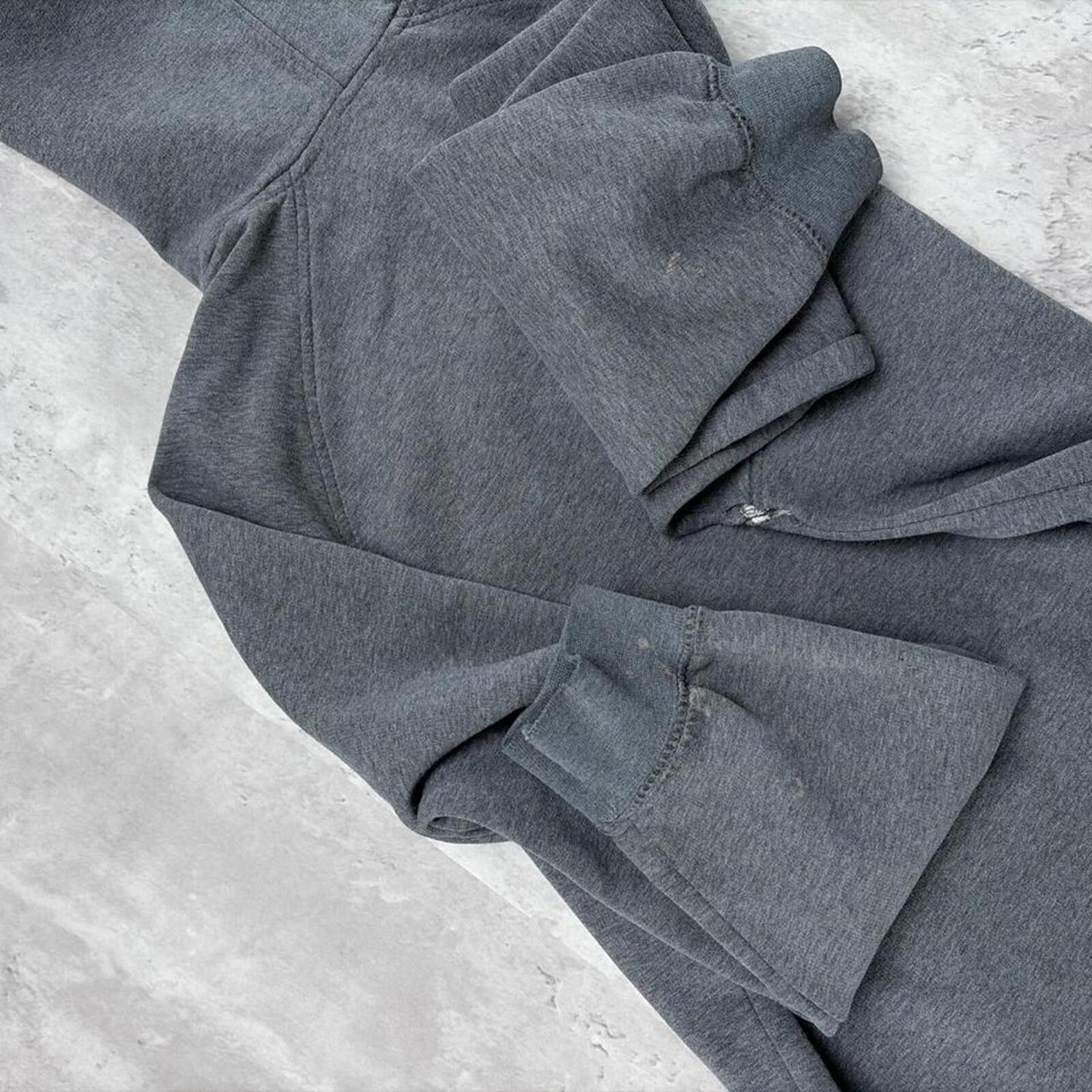 Nike Y2K Grey Nike Grunge Baggy Skater Distressed Hoodie Size US XL / EU 56 / 4 - 8 Thumbnail