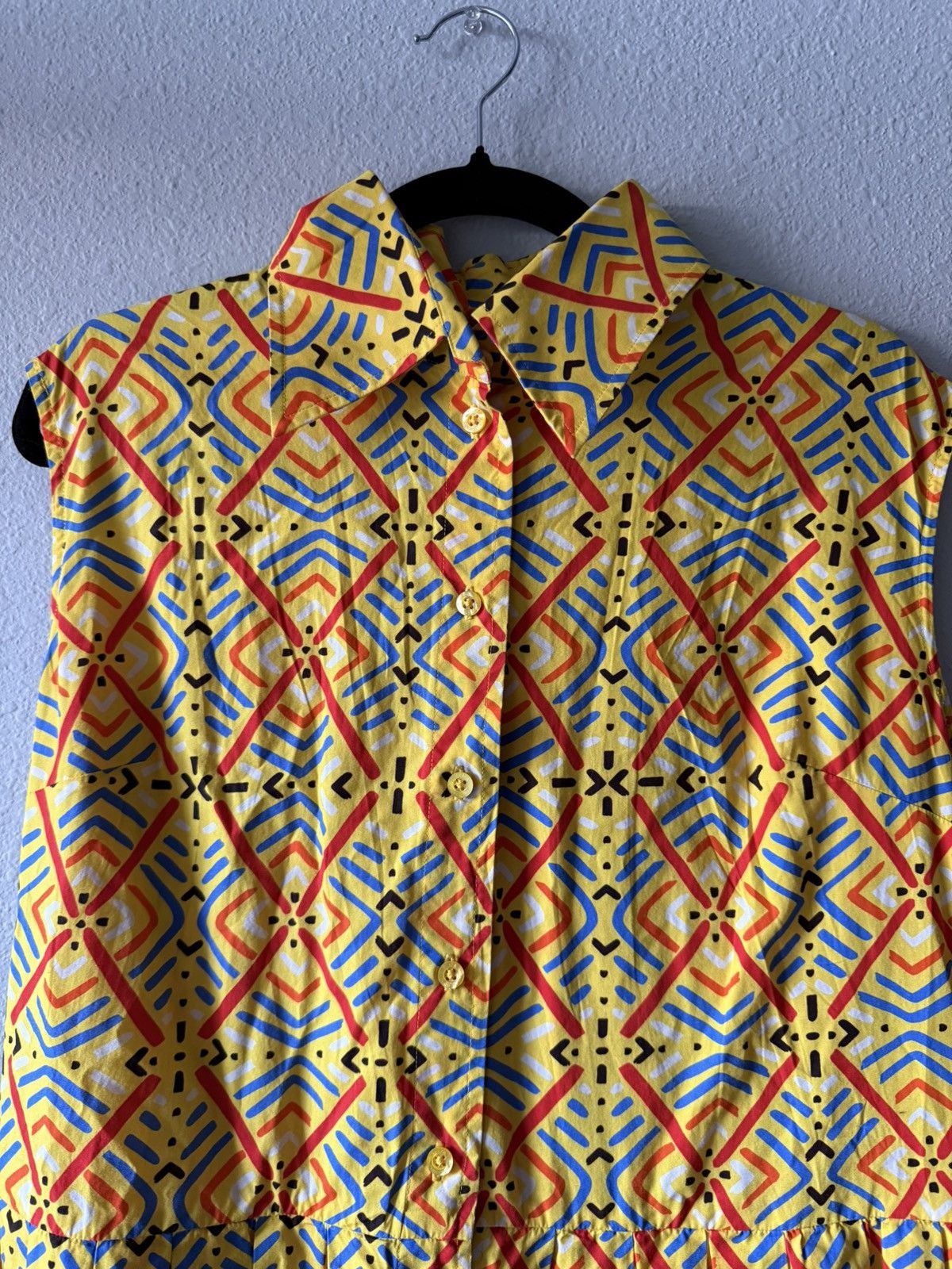 Other Eliza Christoph Geometric geo print Yellow shirt Dress M Size M / US 6-8 / IT 42-44 - 4 Thumbnail