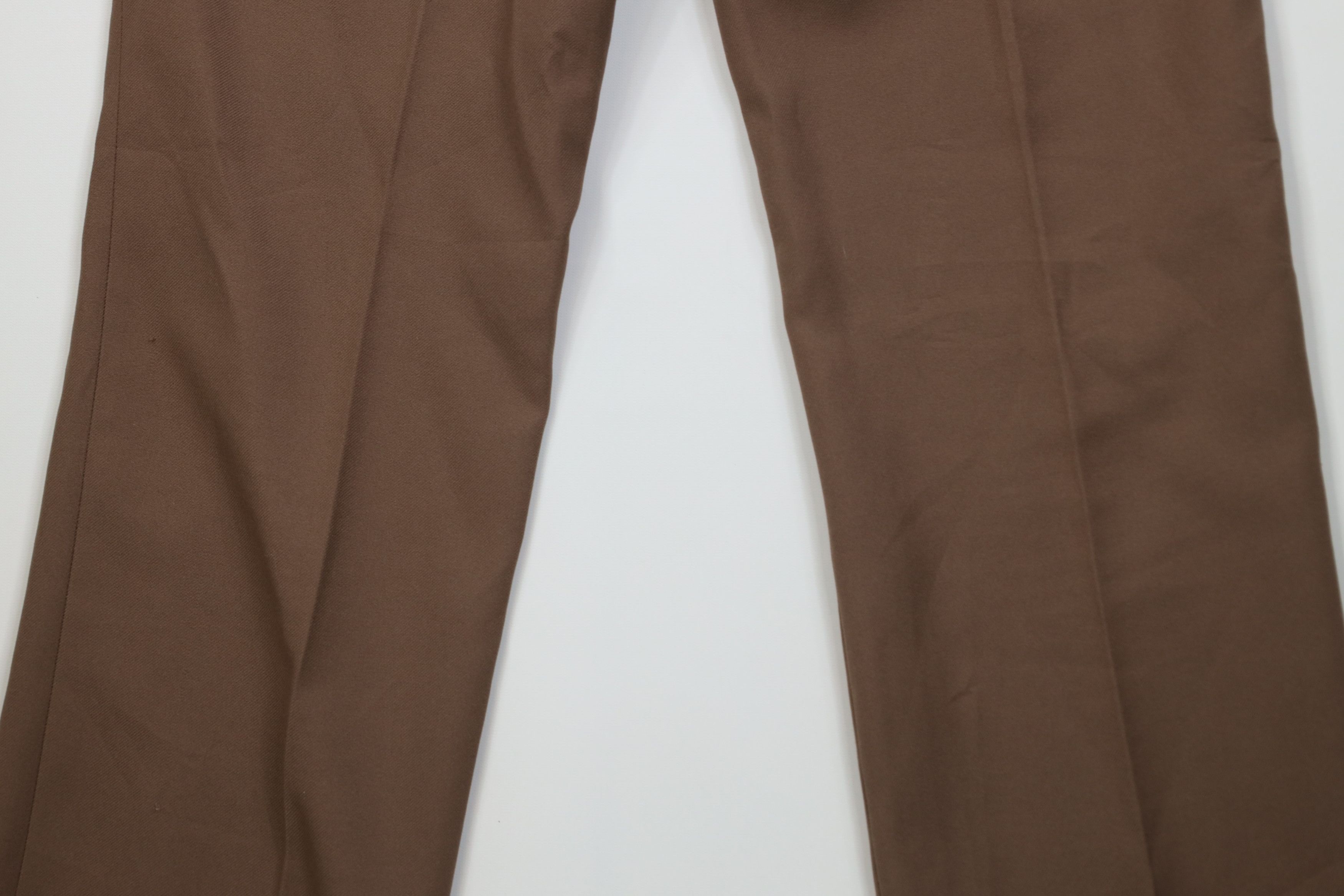 Levi's Vintage 70s Levis Knit Flared Wide Leg Chino Pants Brown USA Size US 32 / EU 48 - 12 Thumbnail