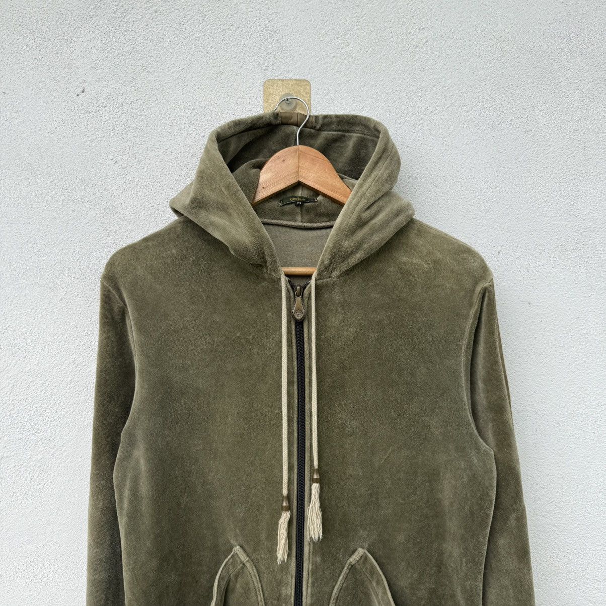 Obelisk Vintage Obelisk Leather Strip Hoodie Size US M / EU 48-50 / 2 - 5 Thumbnail