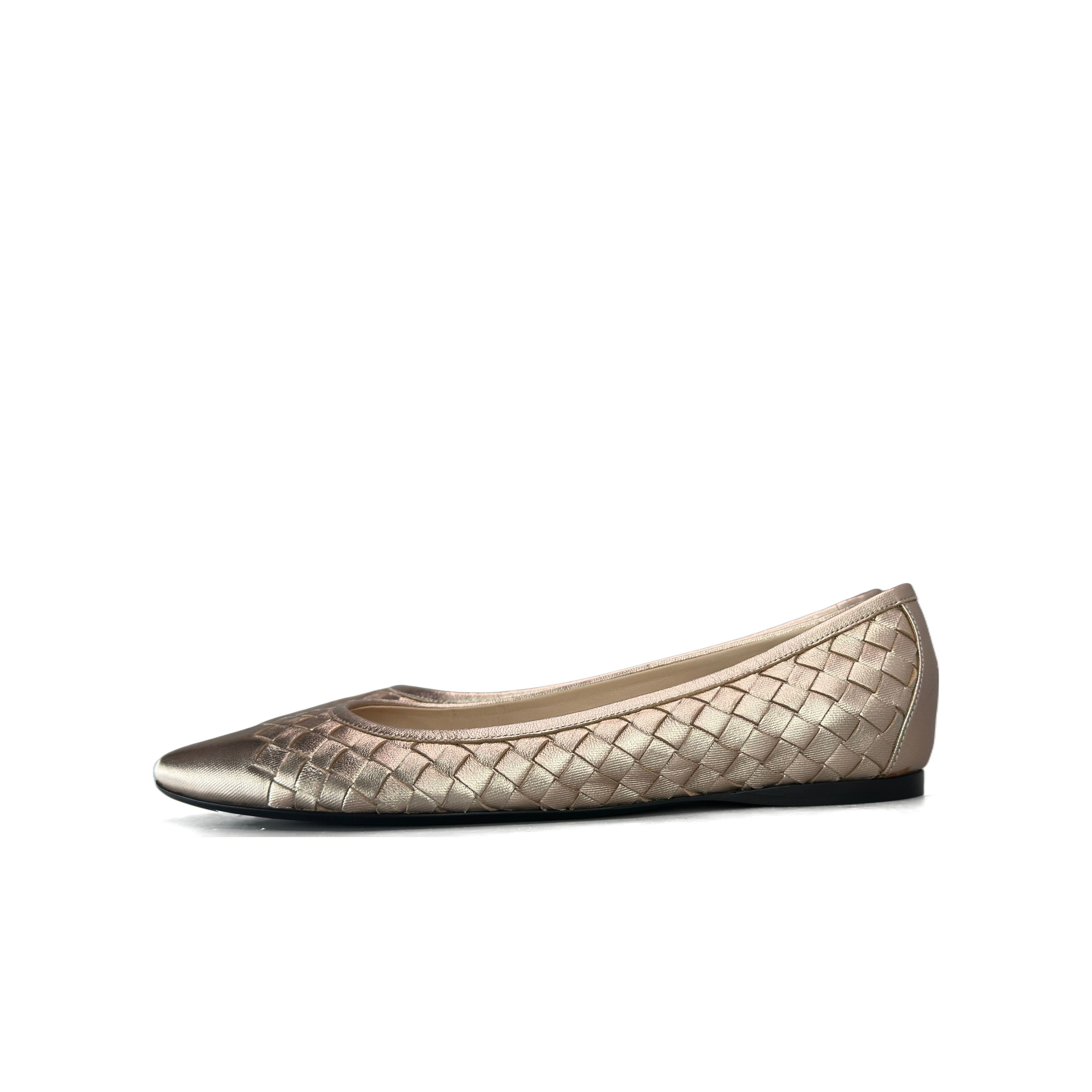 Bottega Veneta Bottega Veneta Intrecciato Woven Leather Flats Size 37 Size US 7 / IT 37 - 1 Thumbnail