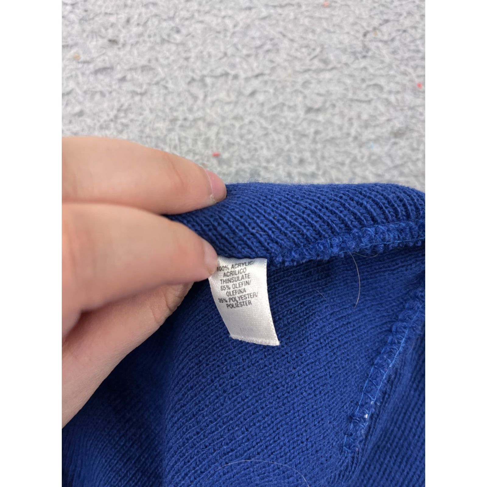 Joe Boxer Joe Boxer Beanie Hat Adults One Size Blue Knit Acrylic Polyester Ski Size 44L - 6 Thumbnail