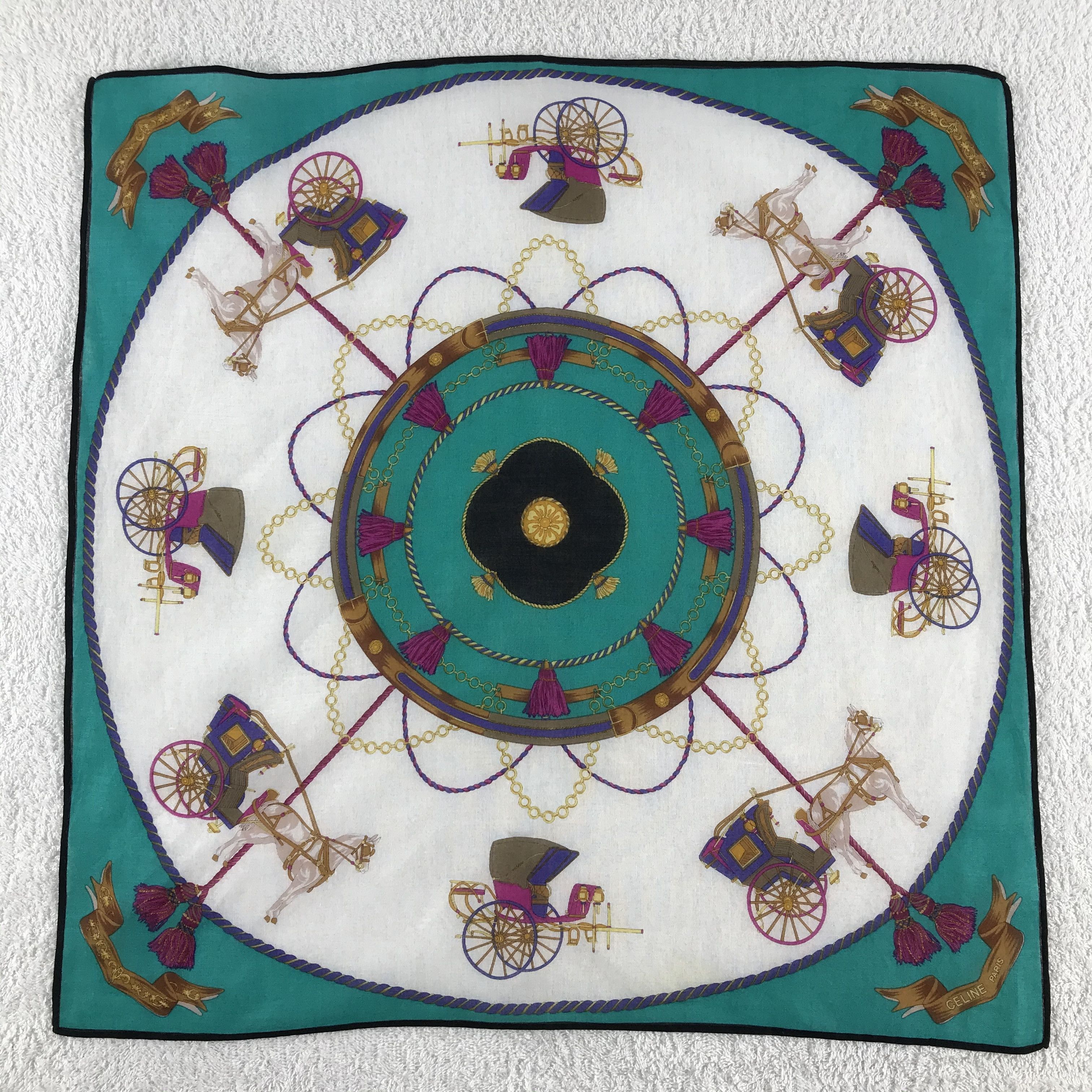 Celine × Vintage Celine Neckerchief / Bandana / Handkerchief Size ONE SIZE - 3 Thumbnail