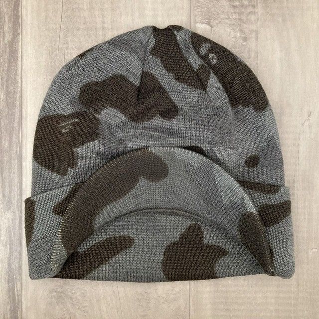 Bape BAPE Black camo brim beanie knit cap a bathing ape NIGO Size ONE SIZE - 3 Thumbnail