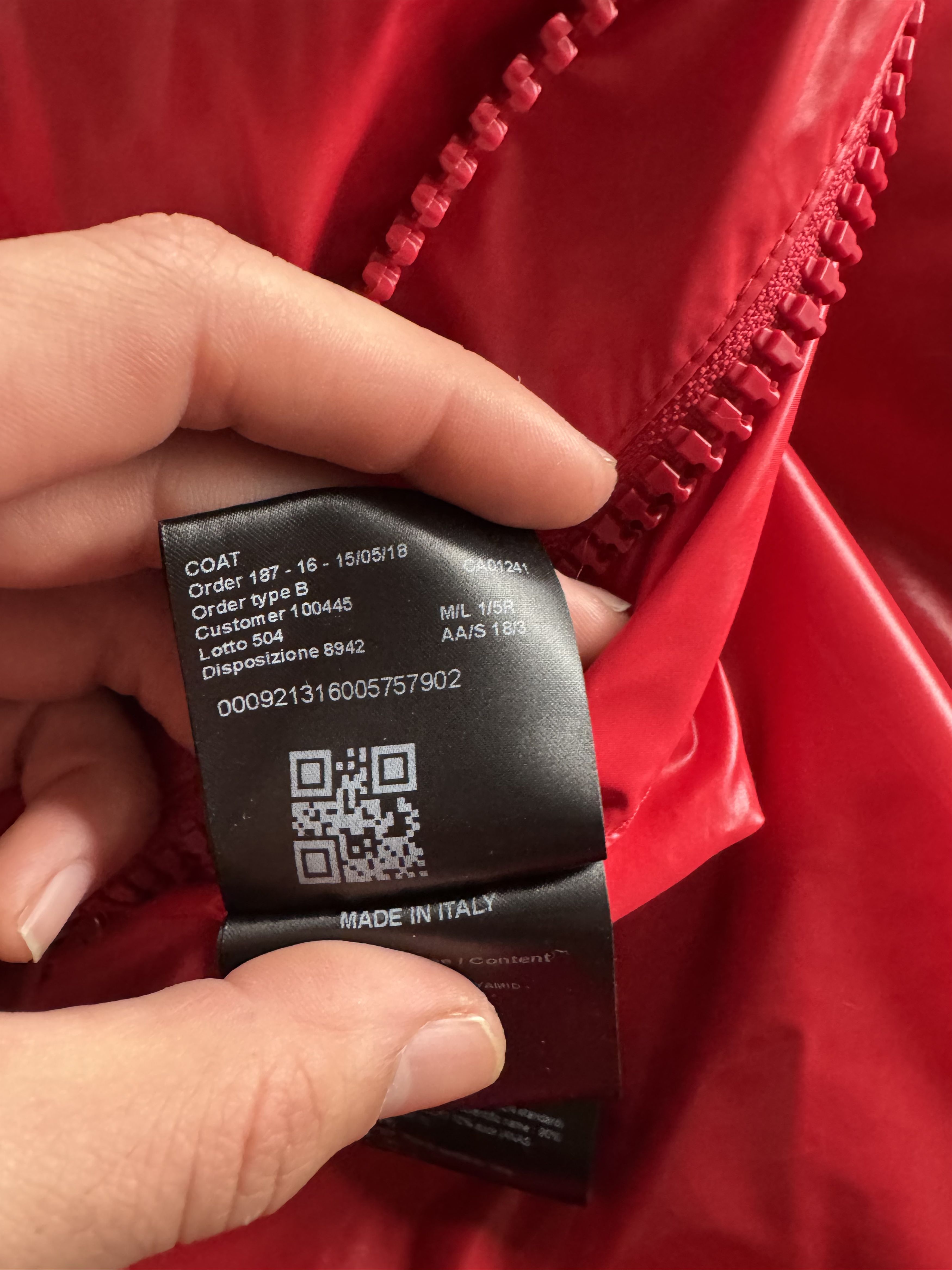 Calvin Klein 205W39NYC Red Oversized Puffer Jacket Size US XL / EU 56 / 4 - 21 Thumbnail
