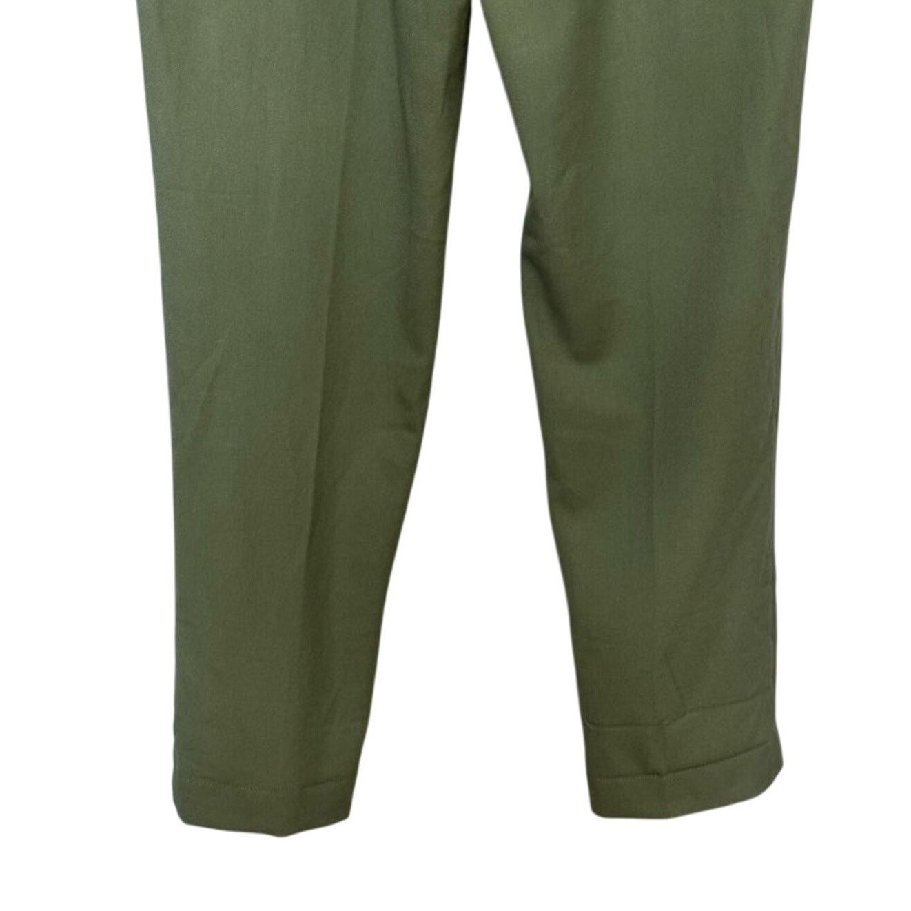 Nordstrom Nordstrom Mid Rise Pants Drawstring Cuffed Hem Green S NWOT Size US 32 / EU 48 - 6 Thumbnail