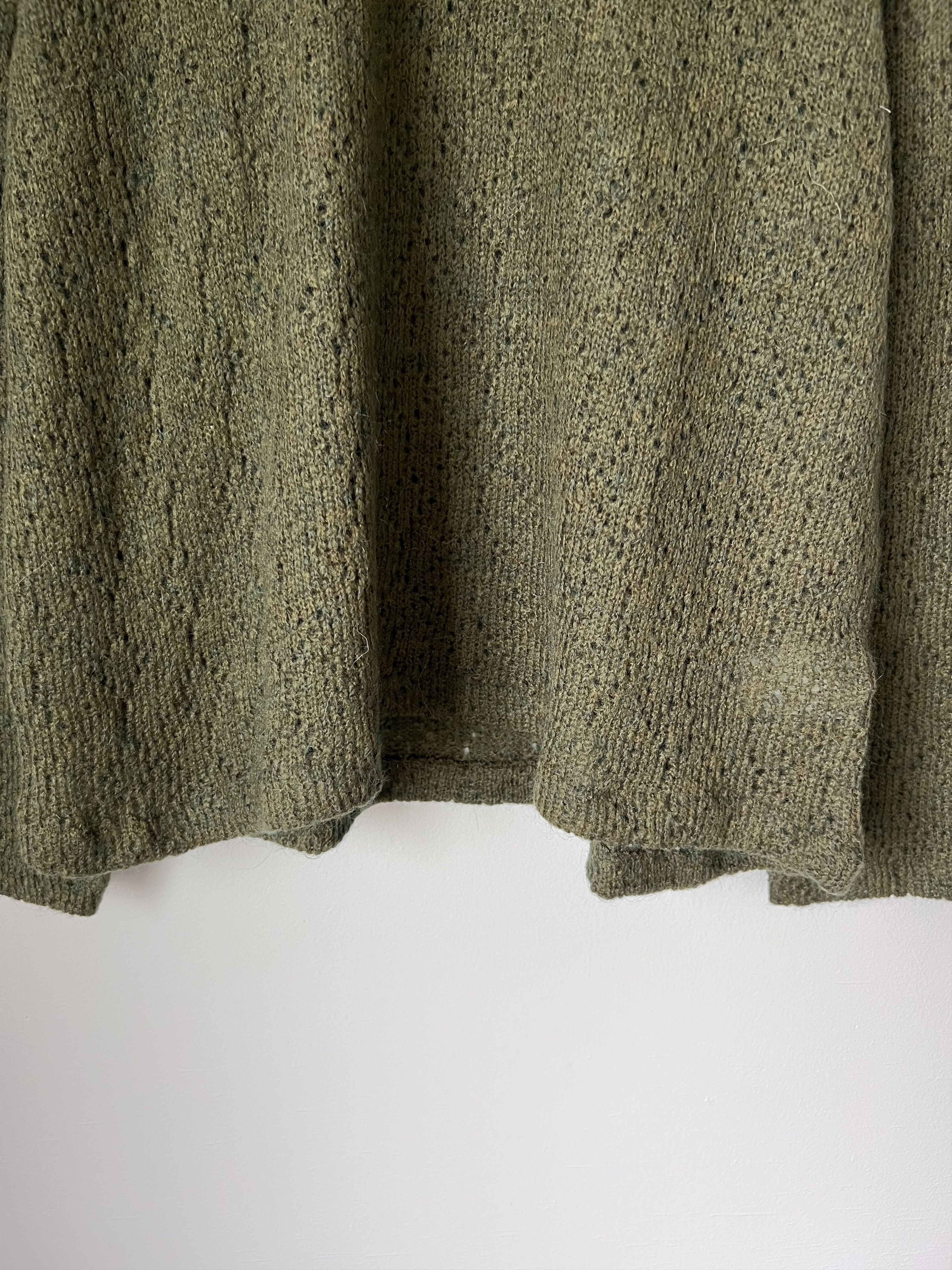 Our Legacy Our Legacy Double Lock U Neck Sweater in Green Crochet Size US L / EU 52-54 / 3 - 3 Thumbnail