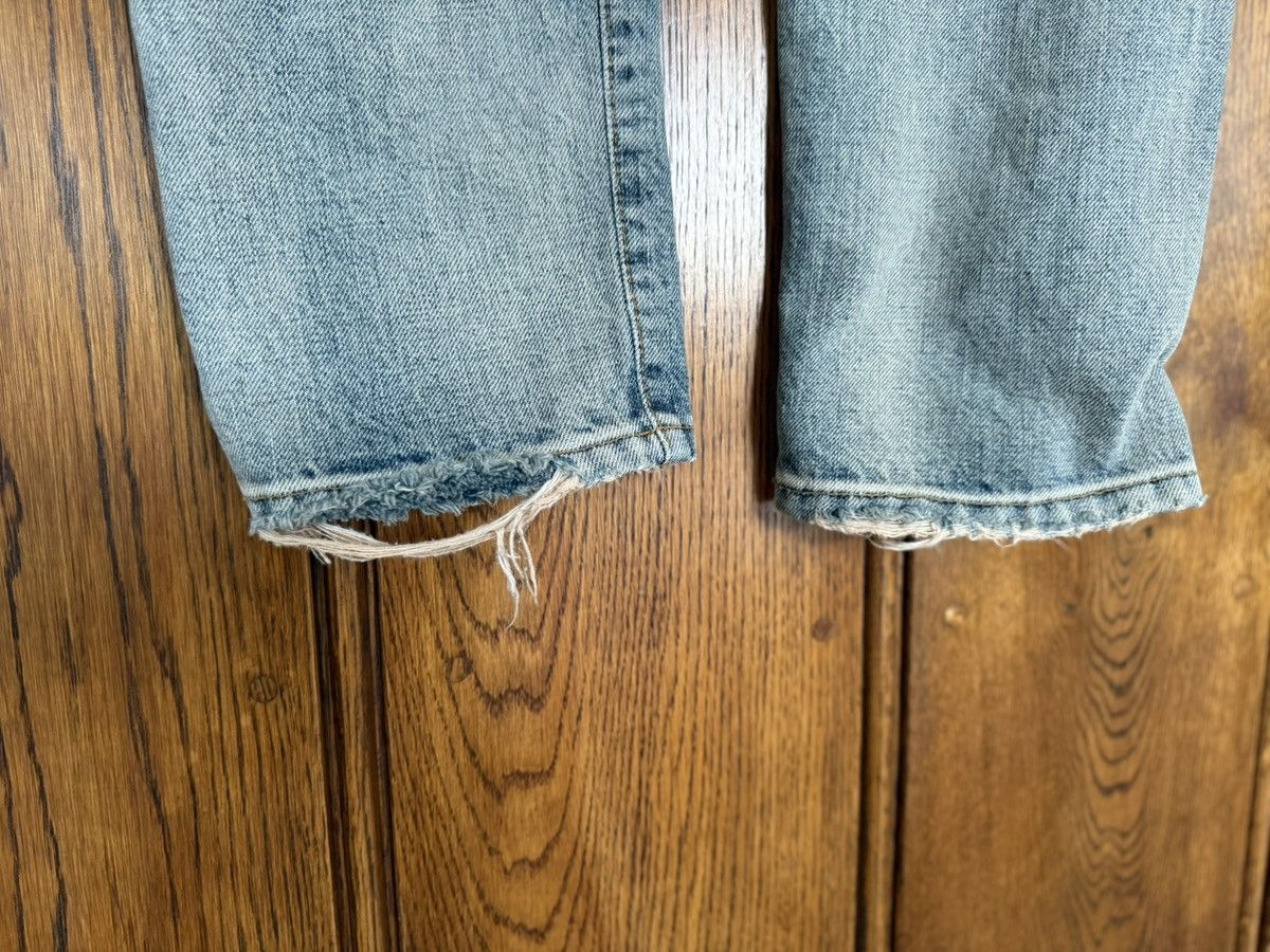 SS16 Saint Laurent selvedge knee rip jeans Hedi 31 crash