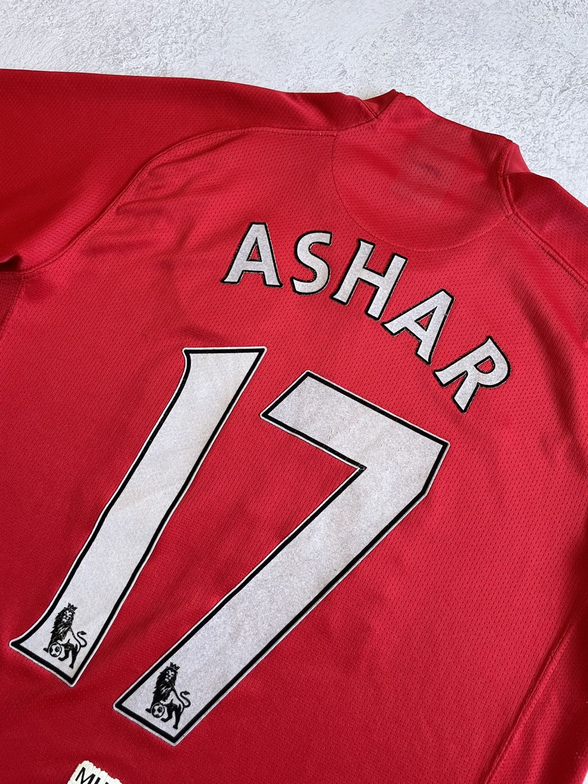 Vintage Nike Manchester United 2007/2009 Home Soccer #17 Ashar Size US M / EU 48-50 / 2 - 8 Thumbnail
