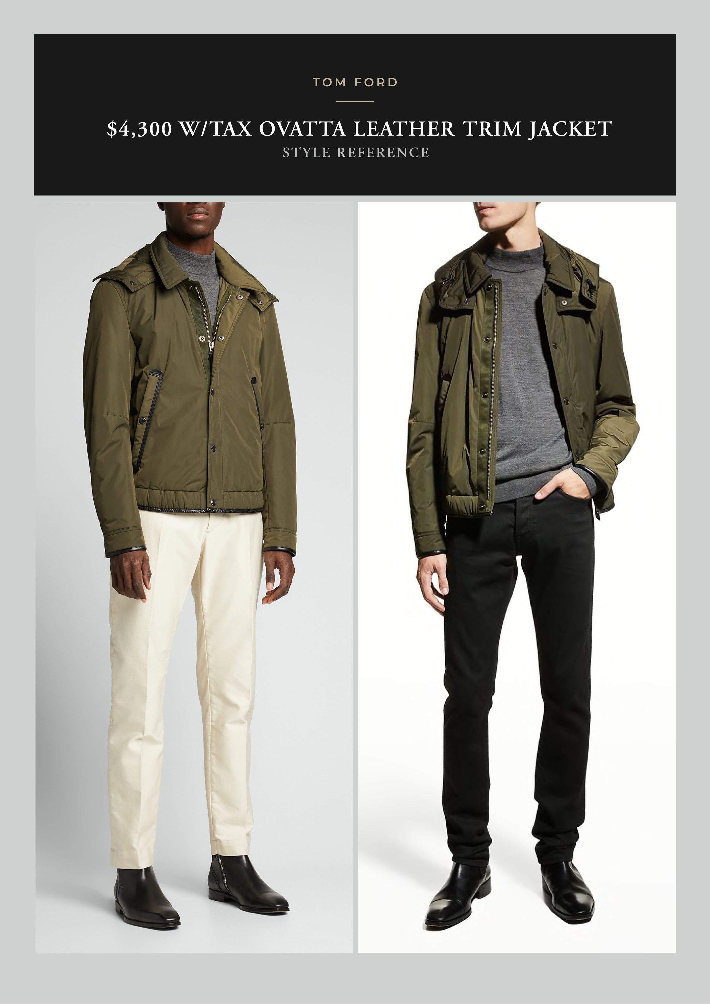 Tom Ford Fits 52, Best Dressed $4,300 w/tax Ovatta Leather Accents Size US XL / EU 56 / 4 - 3 Thumbnail