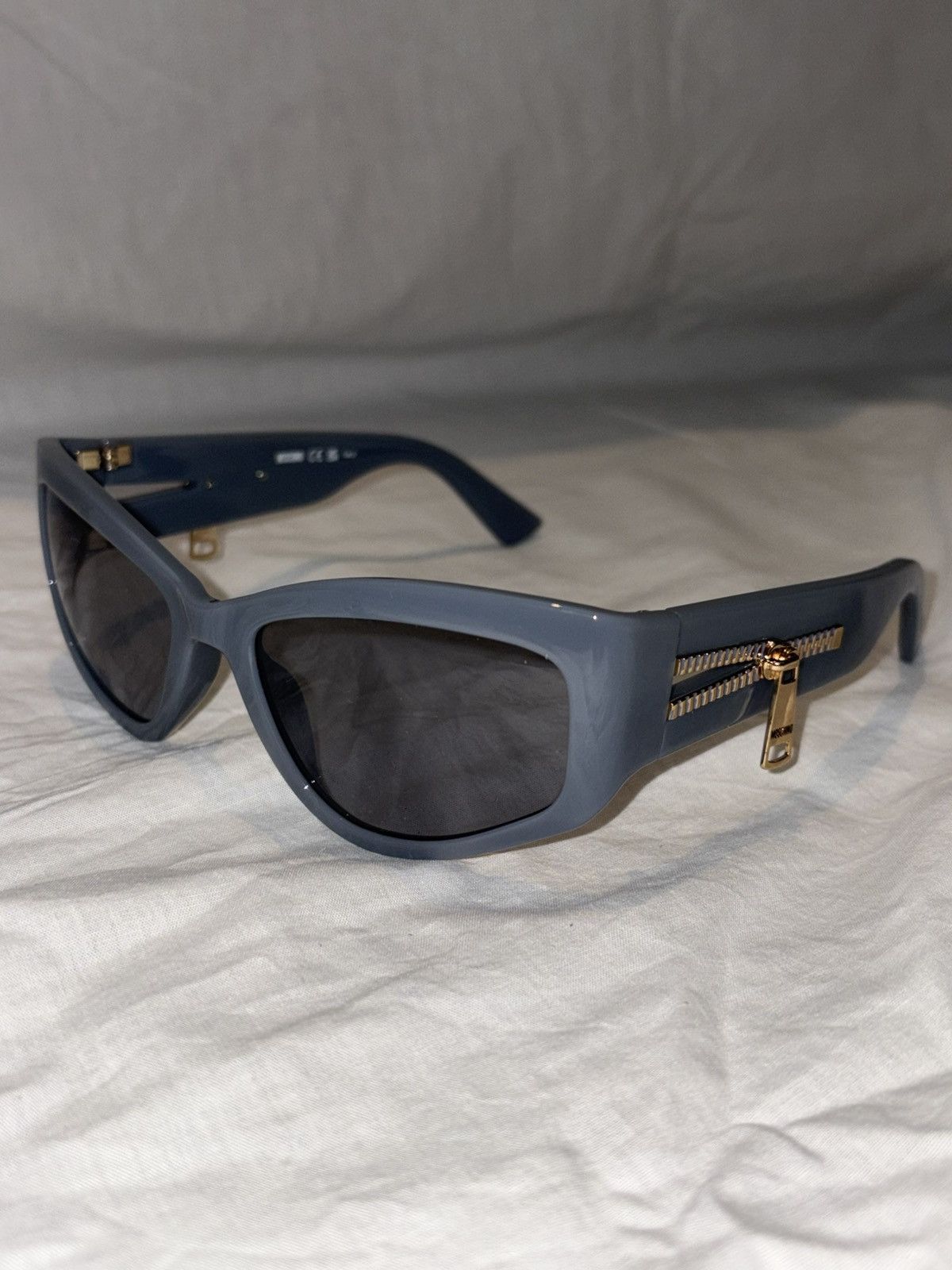 Moschino Blue Zipper Sunglasses