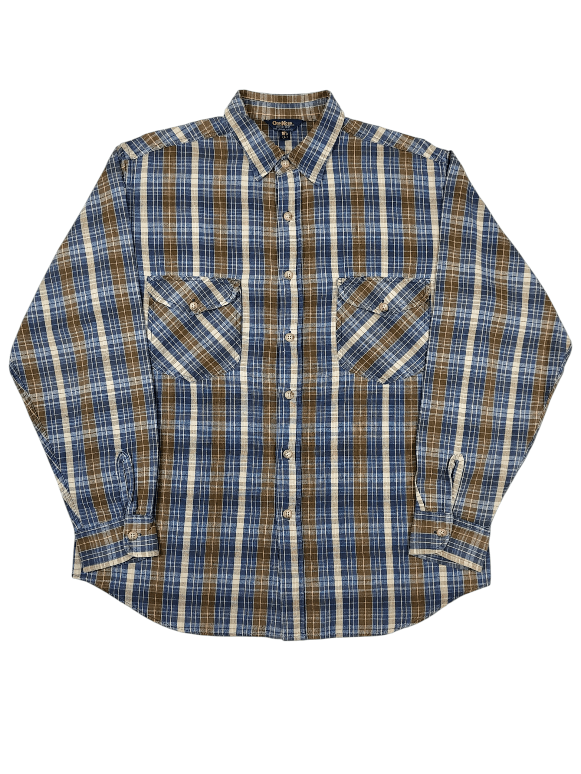 Oshkosh 🔥Vtg Oshkosh Heritage Check Classic Americana Flannel Size US L / EU 52-54 / 3 - 1 Thumbnail