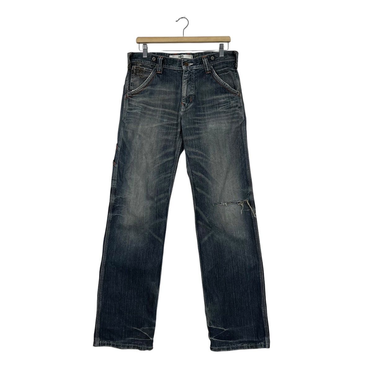 Japanese Brand Vintage Edwin Lot 405 Distressed Denim Jeans Size 32" / US 10 / IT 46 - 1 Thumbnail