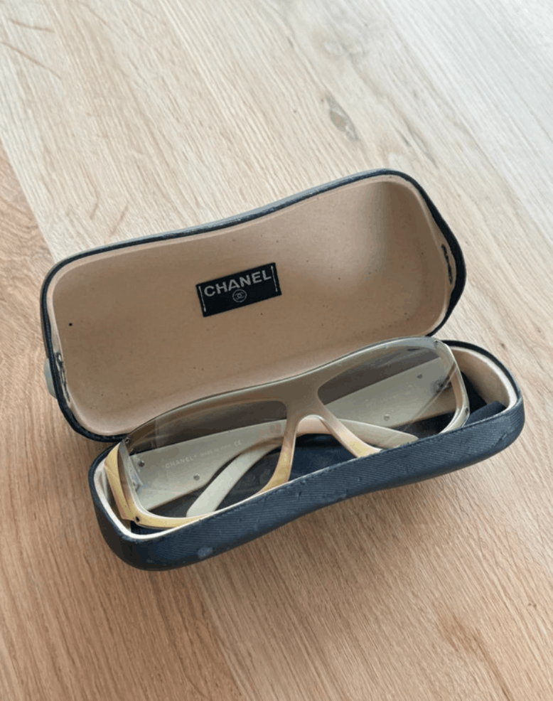 Chanel CHANEL SUNGLASSES 5072 LOGO Black Wrap Metal Vintage Iconic Size ONE SIZE - 3 Thumbnail
