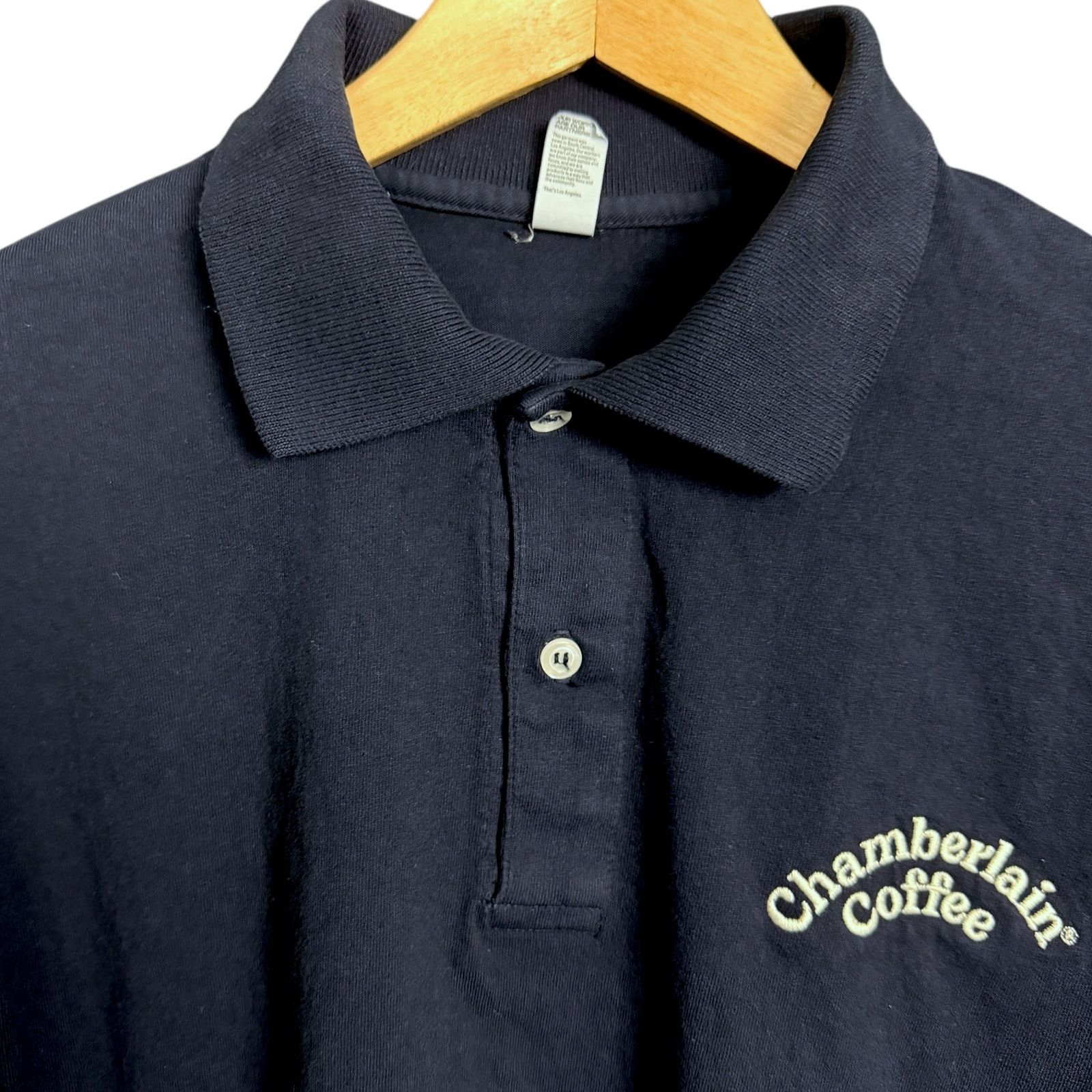Los Angeles Apparel Chamberlain Coffee Shop Employee Promo L/S Blue Polo Shirt S Size US S / EU 44-46 / 1 - 5 Thumbnail