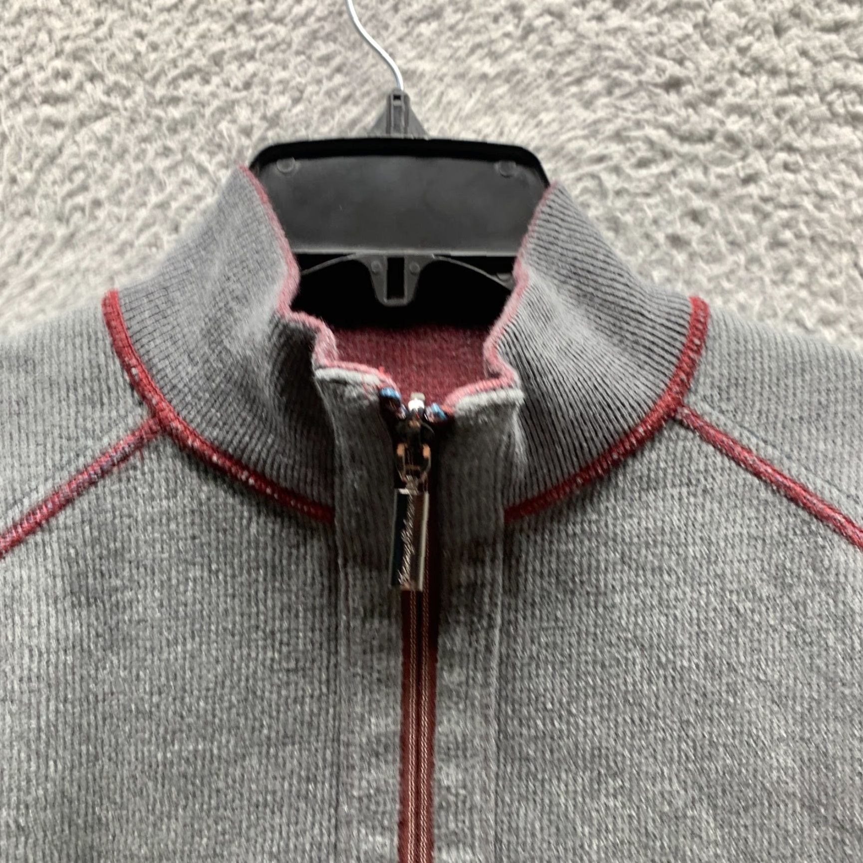 Tommy Bahama VINTAGE Tommy Bahama Sweatshirt Mens Adult Medium Gray Reversible Cotton 1/4 Zip 90s Pullover Knit Mock Neck Zip Shirt Size US M / EU 48-50 / 2 - 5 Thumbnail