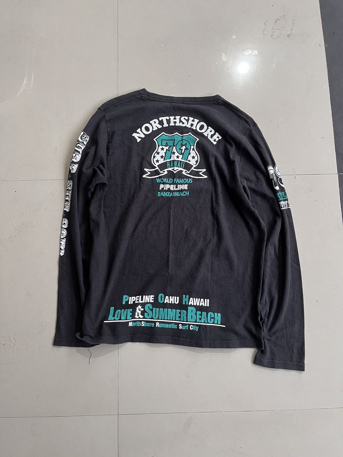 Hysteric Glamour × Japanese Brand × Le Grande Bleu (L.G.B.) JAPANESE Y2K NORTSHORE POEM LONGSLEVEE Size US S / EU 44-46 / 1 - 5 Thumbnail