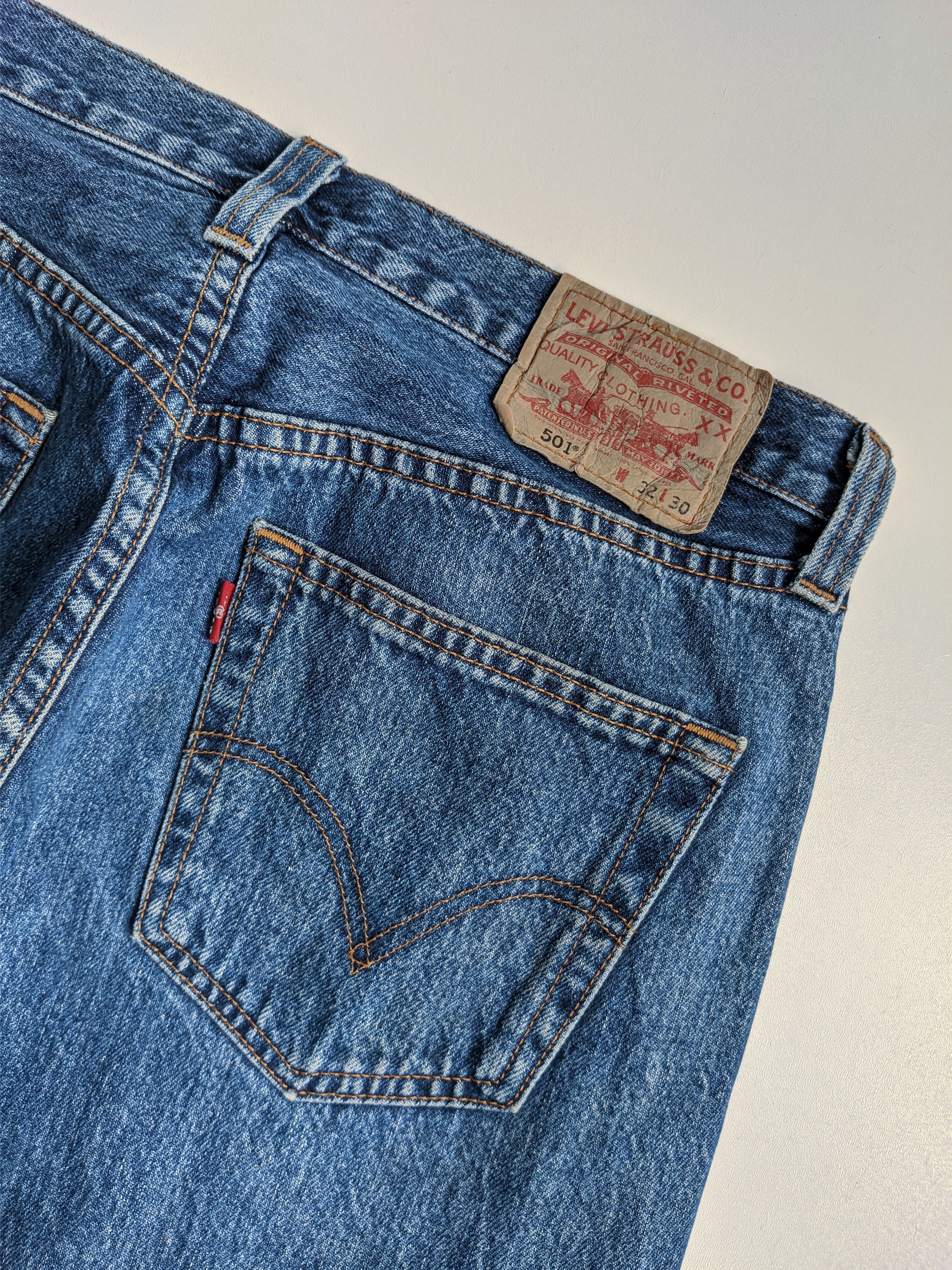 Levi's Vintage levis 501 jeans 90s denim blue Size US 30 / EU 46 - 4 Thumbnail