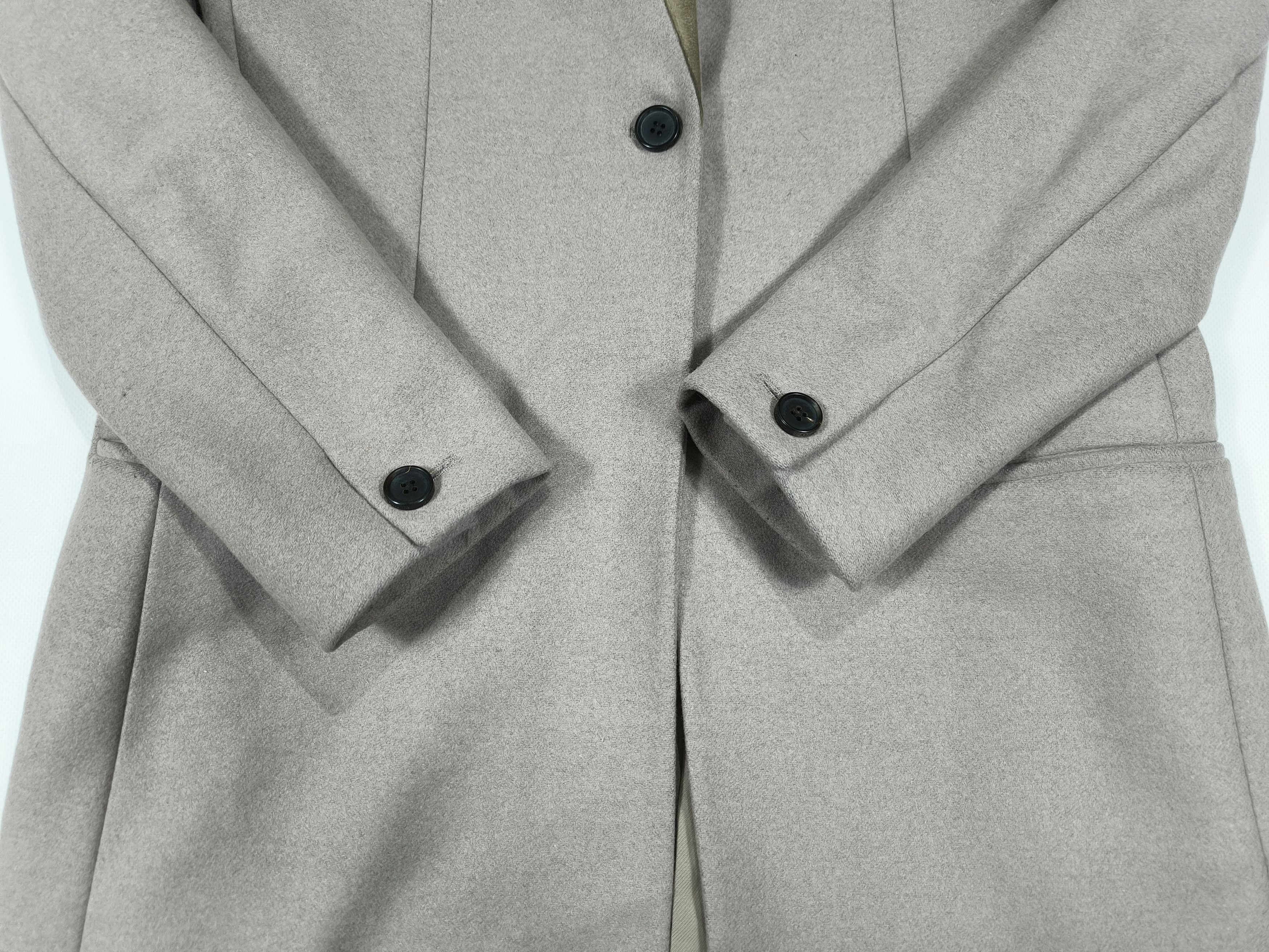 Allsaints Allsaints Leni Wool Blend Leather Collar Coat Jacket Size M / US 6-8 / IT 42-44 - 6 Thumbnail