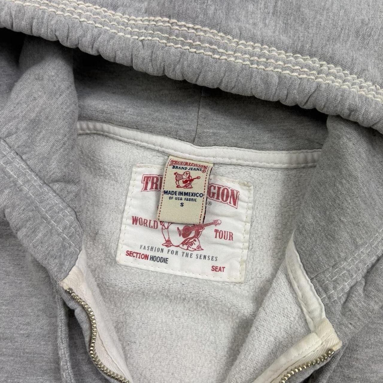 True Religion True Religion Triple Contrast Stitch Hoodie Gray - Small Size US S / EU 44-46 / 1 - 6 Thumbnail