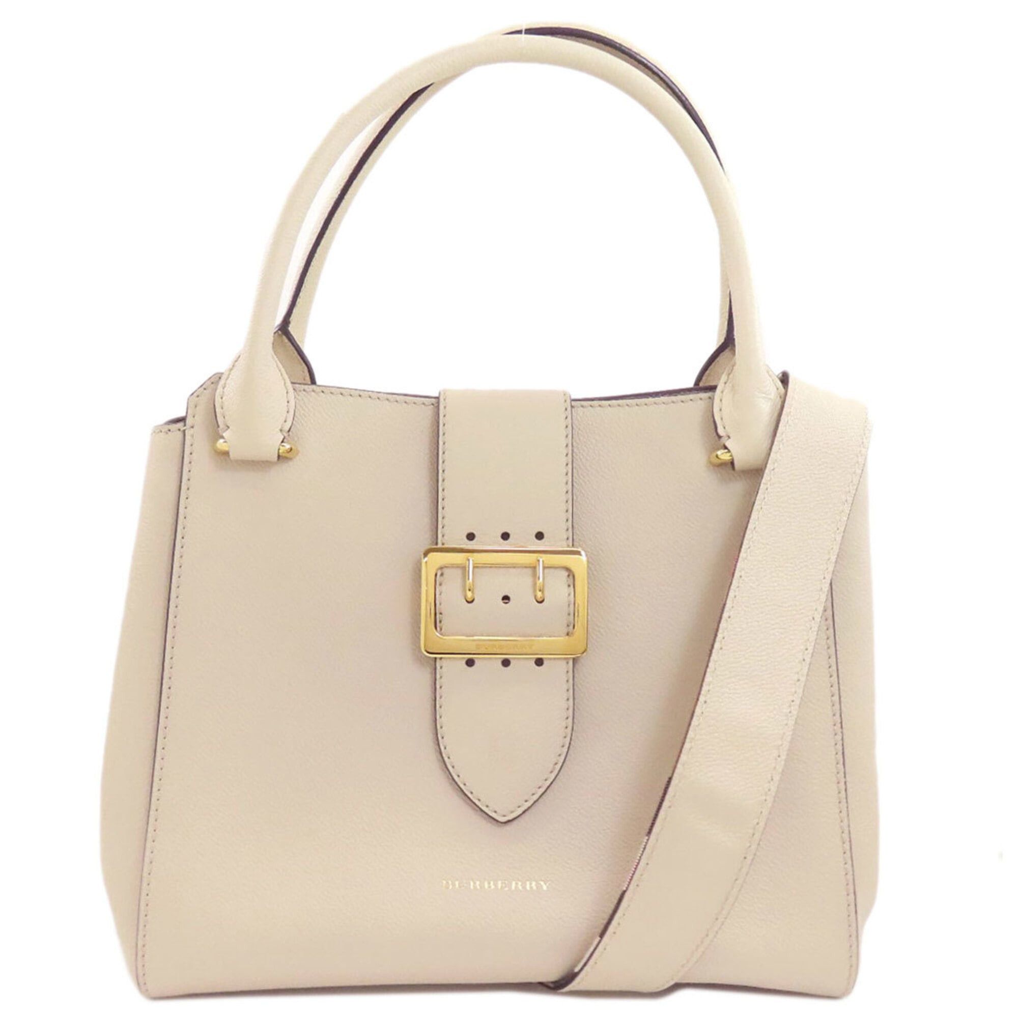 Burberry Burberry Buckle 2-Way Tote Bag, Leather, Women's BURBERRY Size ONE SIZE - 1 Thumbnail