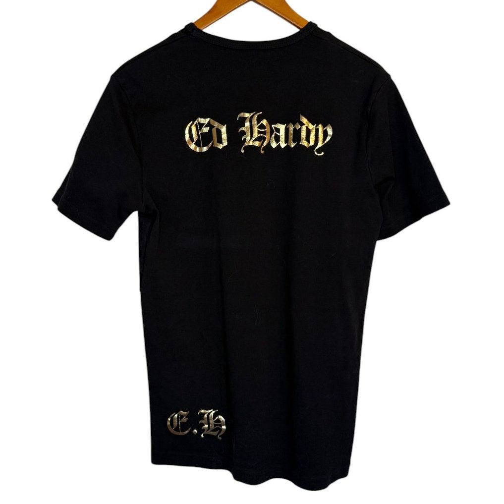 Ed Hardy Ed Hardy Shirt Women XXL Black Y2K Tiger EH Gold Print Size XXL / US 16-18 / IT 52-54 - 4 Thumbnail