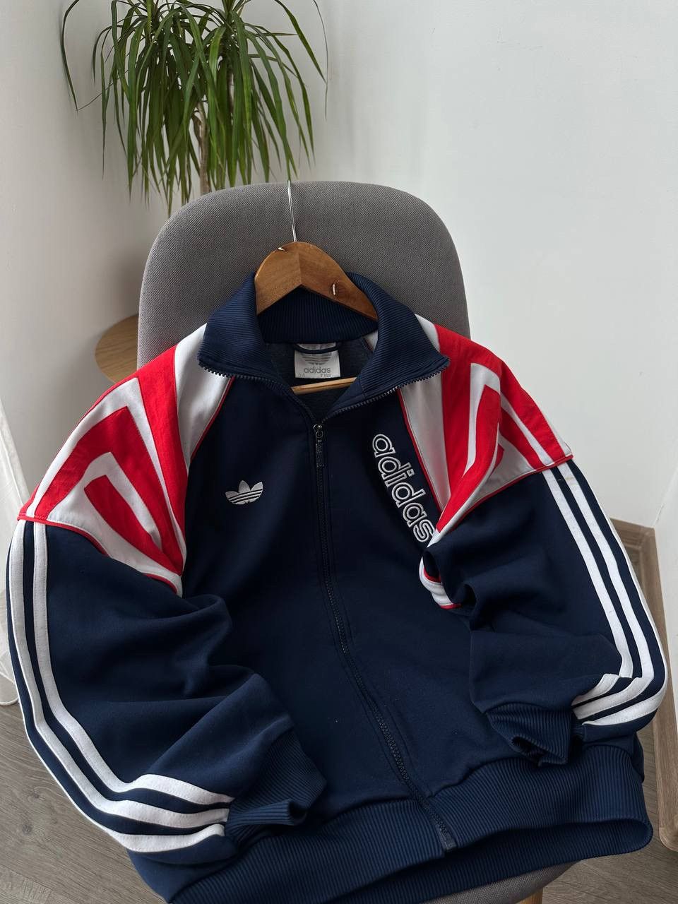 Adidas Vintage Adidas Sportswear Blue Distressed Full Zip Hoodie Size US S / EU 44-46 / 1 - 14 Thumbnail