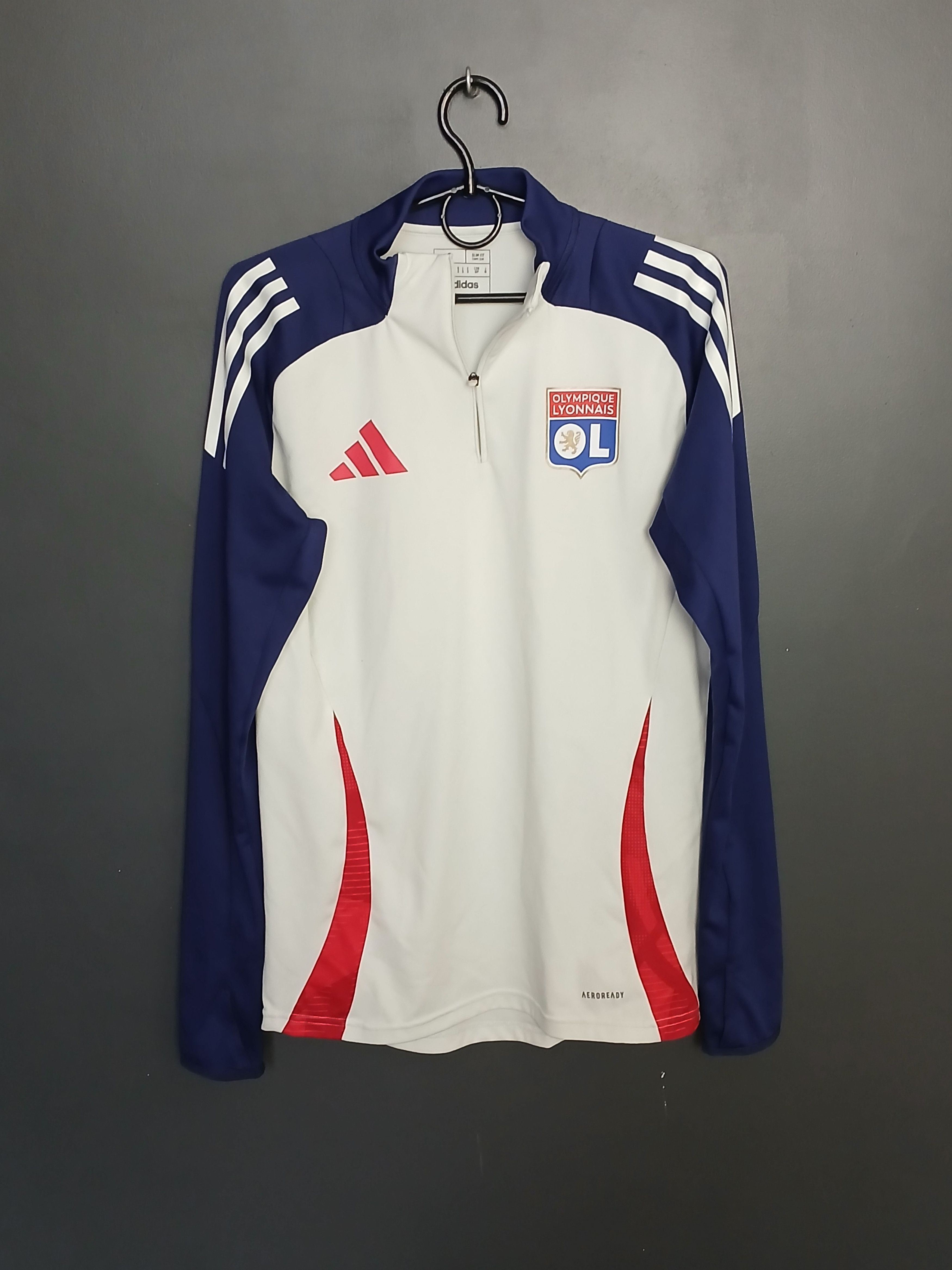 Adidas Olympique Lyonnais Lyon Football Long Sleeve T-Shirt Size US S / EU 44-46 / 1 - 1 Thumbnail
