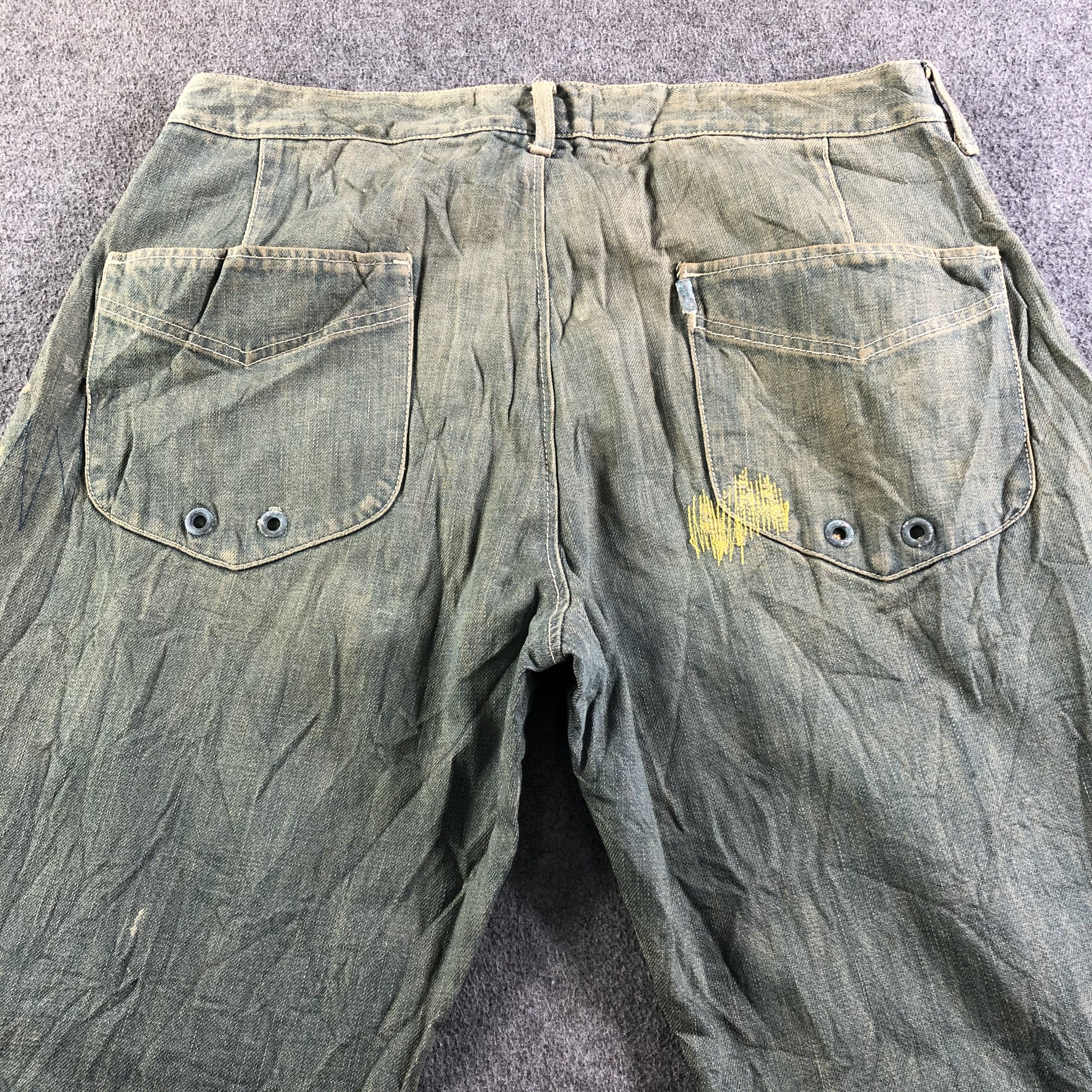 Japanese Brand Vintage Japanese Baggy Jeans-J3845 Size US 35 - 4 Thumbnail