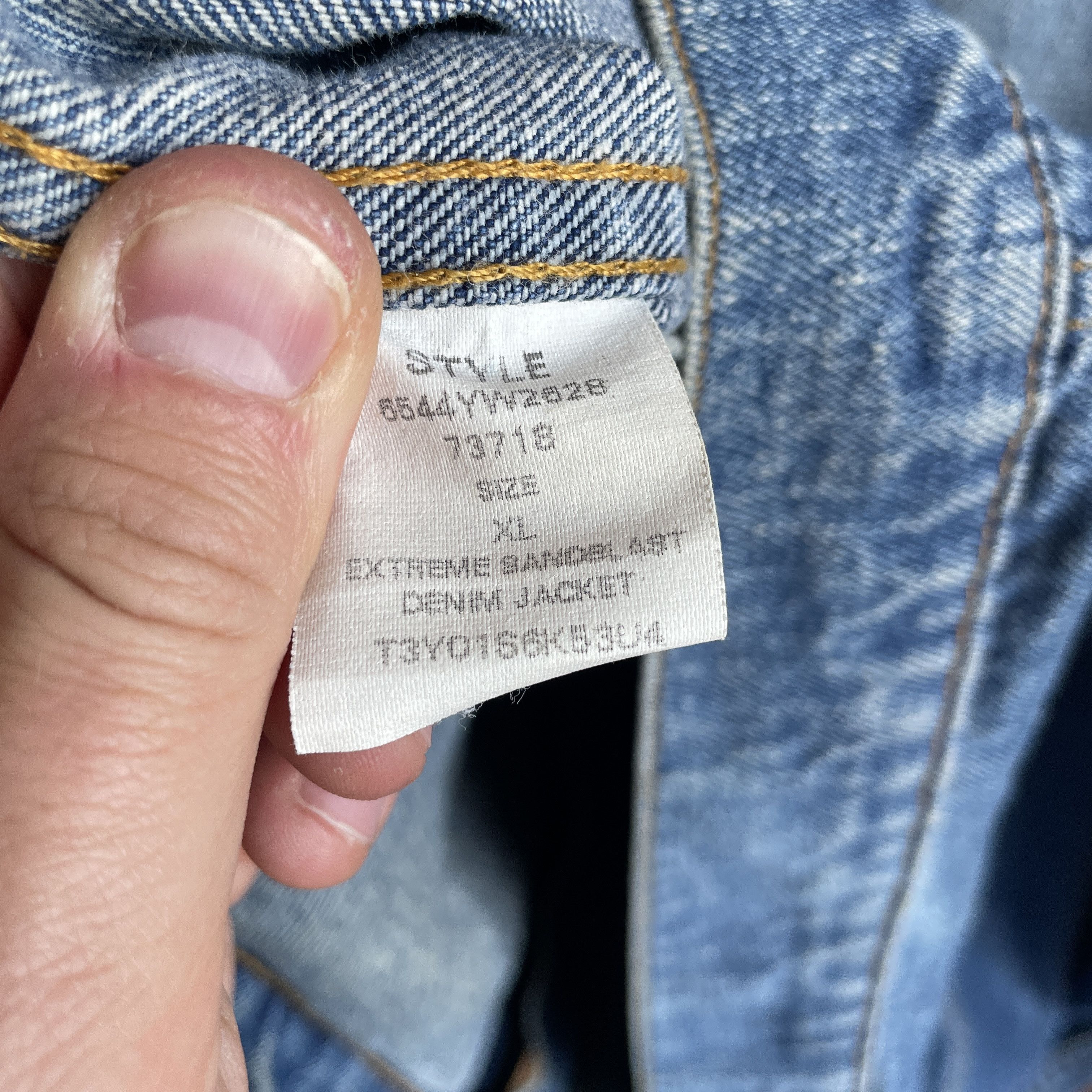 Polo Ralph Lauren Polo Ralph Lauren Extreme Sandblast Vintage 90s Denim Jacket Size US XL / EU 56 / 4 - 16 Thumbnail