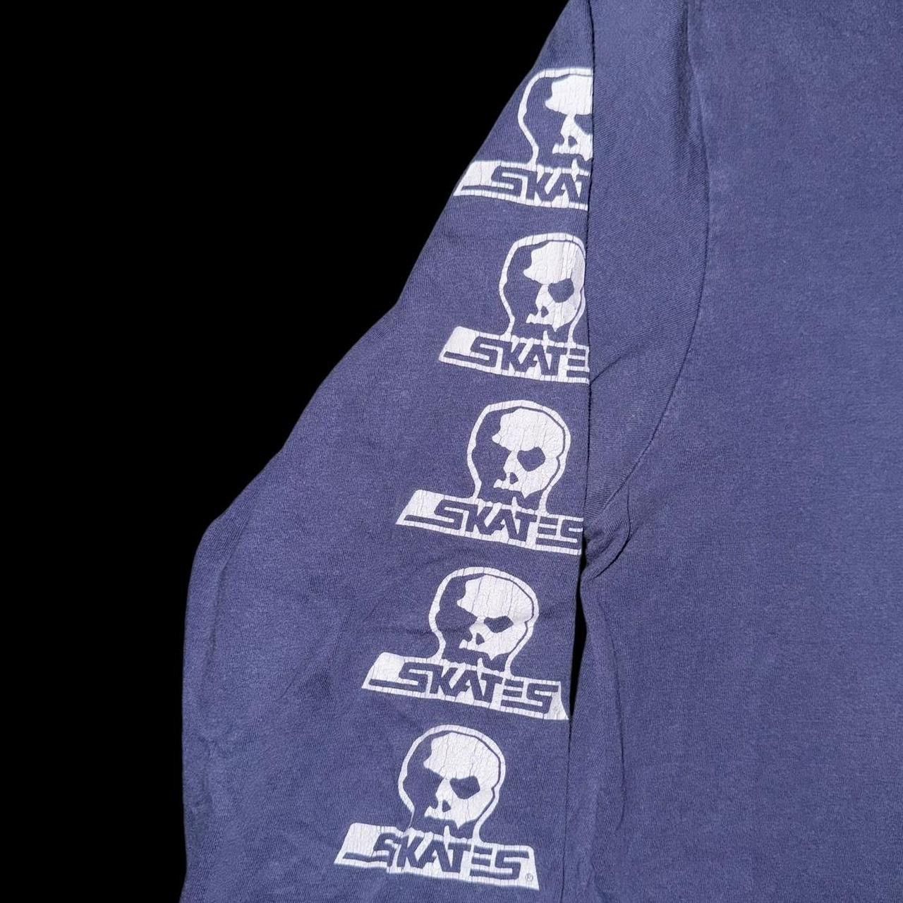 Vintage Y2K 2000s Skull Skates Salvador Dali Art Longsleeve Tee Size US S / EU 44-46 / 1 - 4 Thumbnail