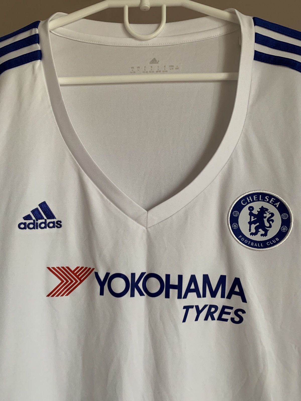 Adidas Womens Chelsea London Away Football Shirt Adidas Soccer Sz L Size L / US 10 / IT 46 - 5 Thumbnail