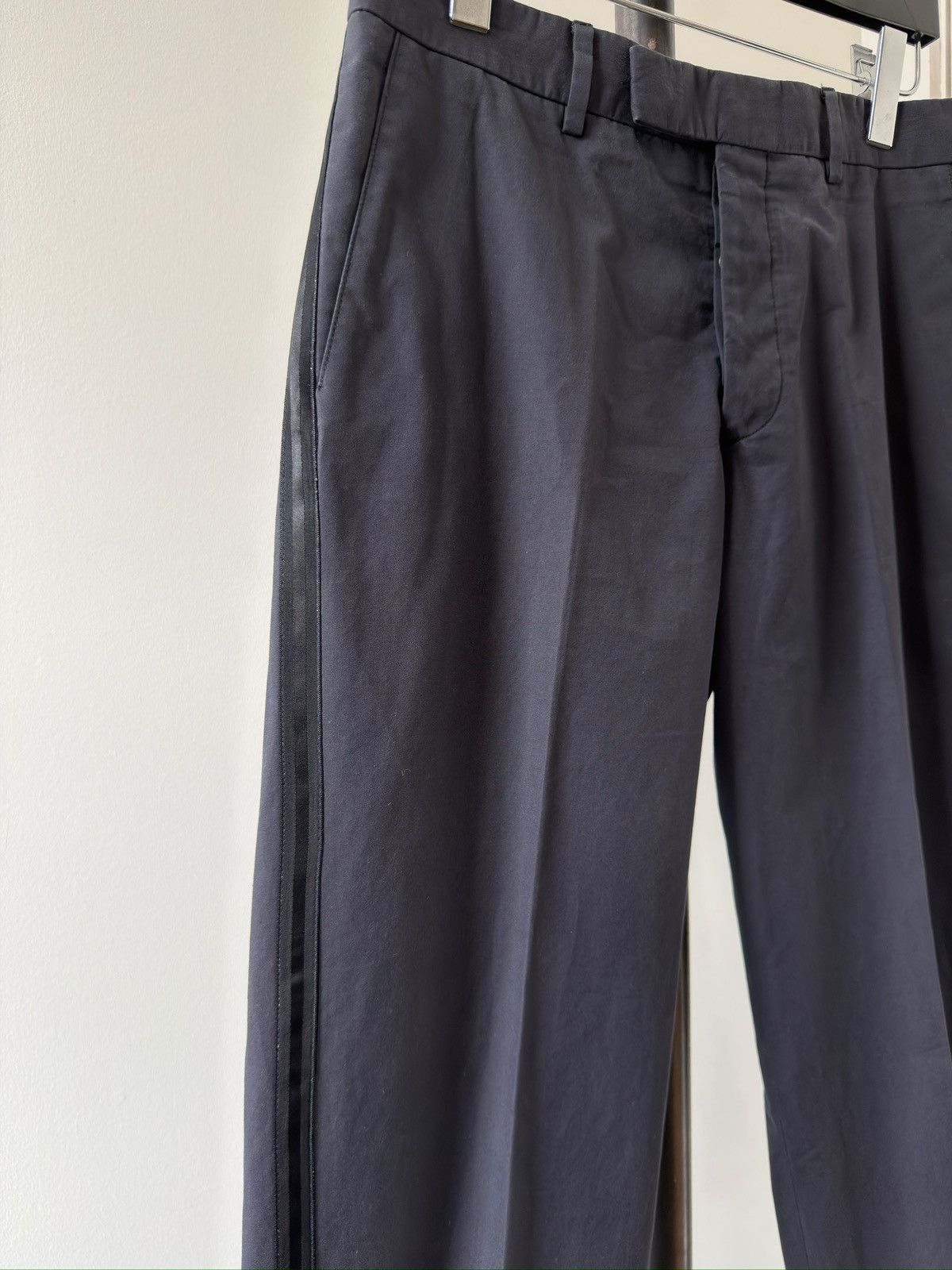 Helmut Lang ‘90s Navy Tuxedo Trousers Size US 32 / EU 48 - 3 Thumbnail
