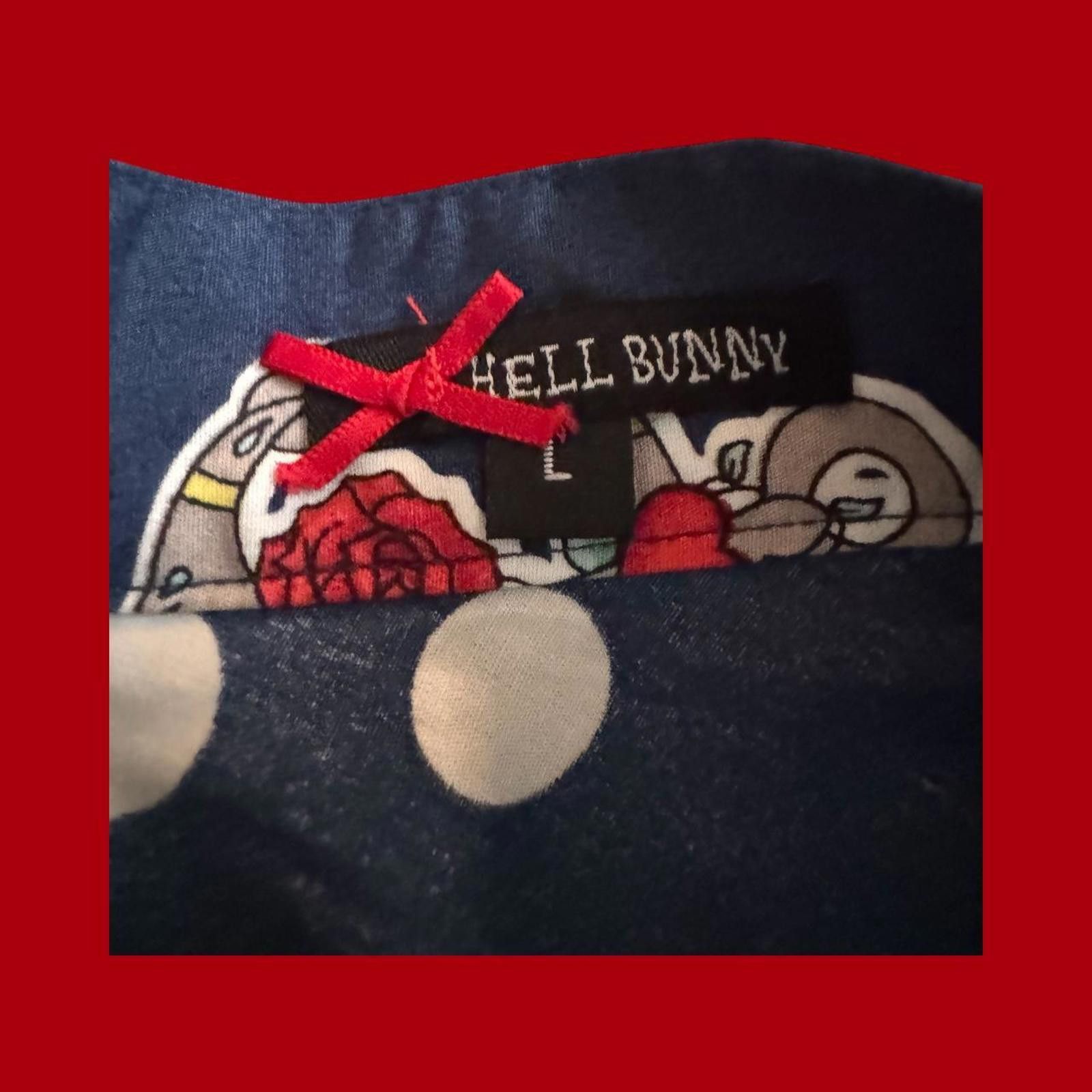 Other 🐰 Hell Bunny Rockabilly Nautical Print Circle Skirt - L Size 36" / US 14 / IT 50 - 2 Thumbnail