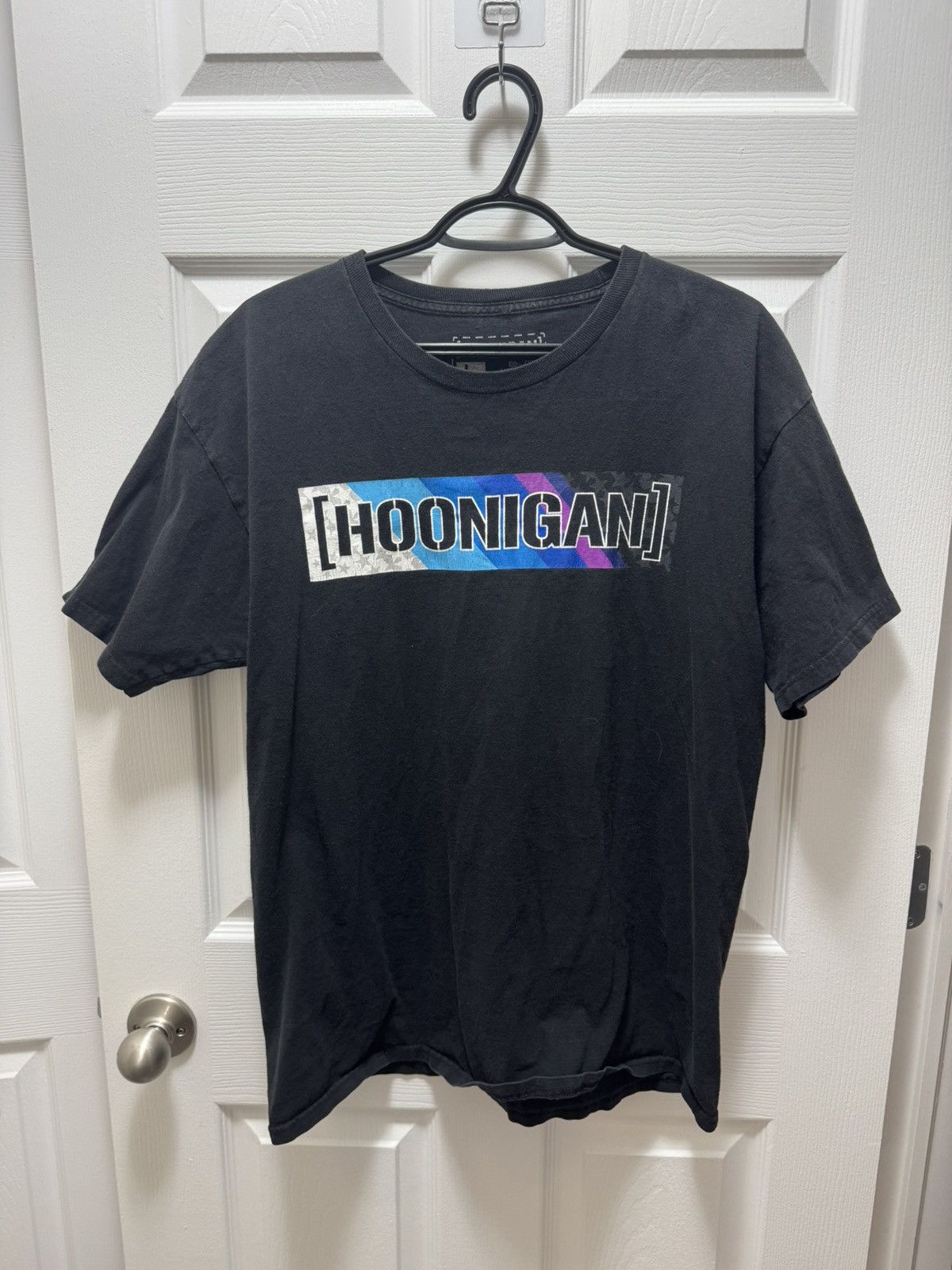Fox Racing Hoonigan Racing Box Logo Vintage 2010s Black Tee Size US L / EU 52-54 / 3 - 1 Thumbnail