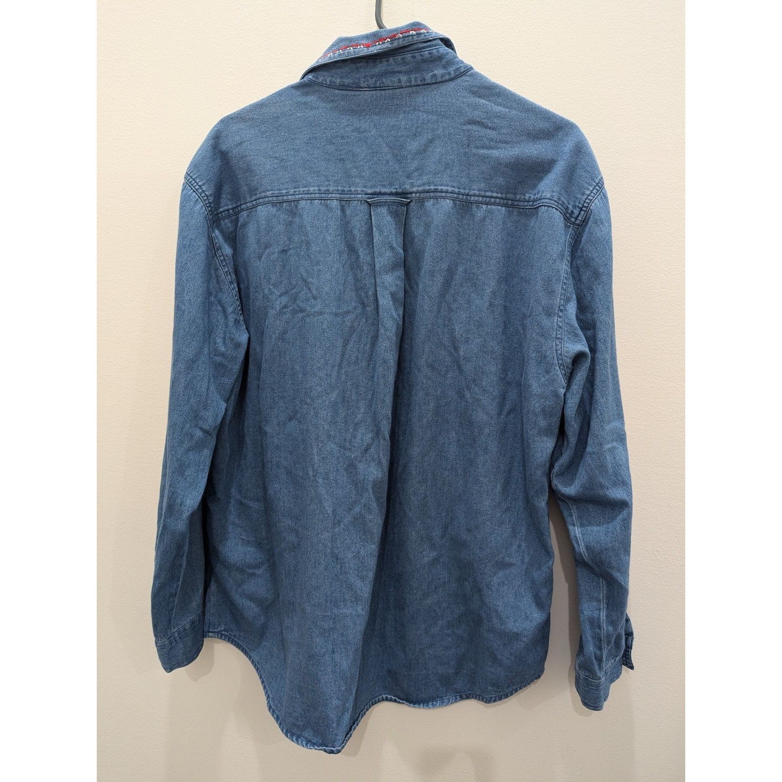 Other Vintage Carolina Colours Jean Button-Up Shirt Winter Holiday Size M / US 6-8 / IT 42-44 - 2 Thumbnail