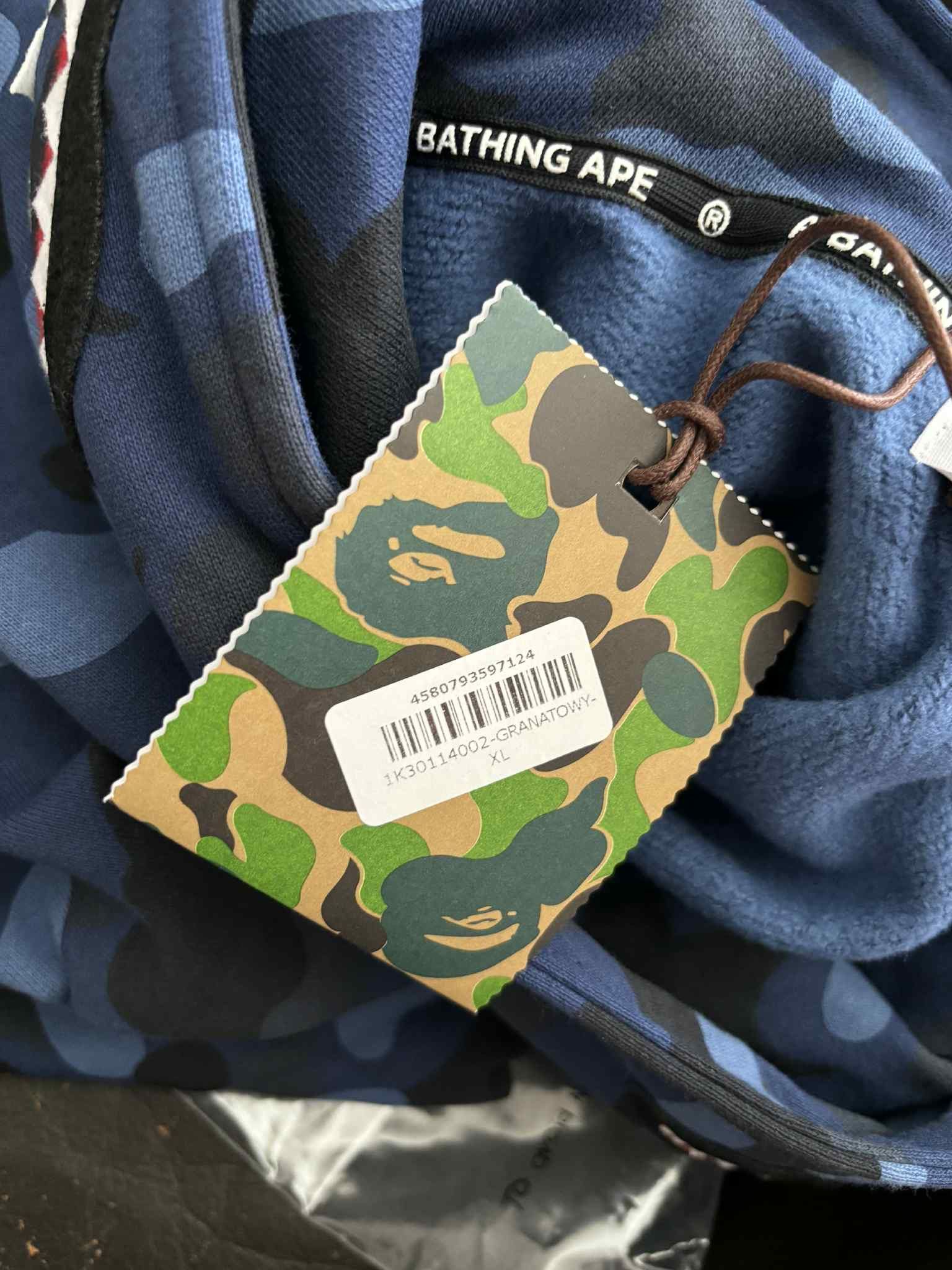 Bape A Bathing Ape Colour Camo Shark Pullover Hoodie Blue Size US XL / EU 56 / 4 - 11 Thumbnail